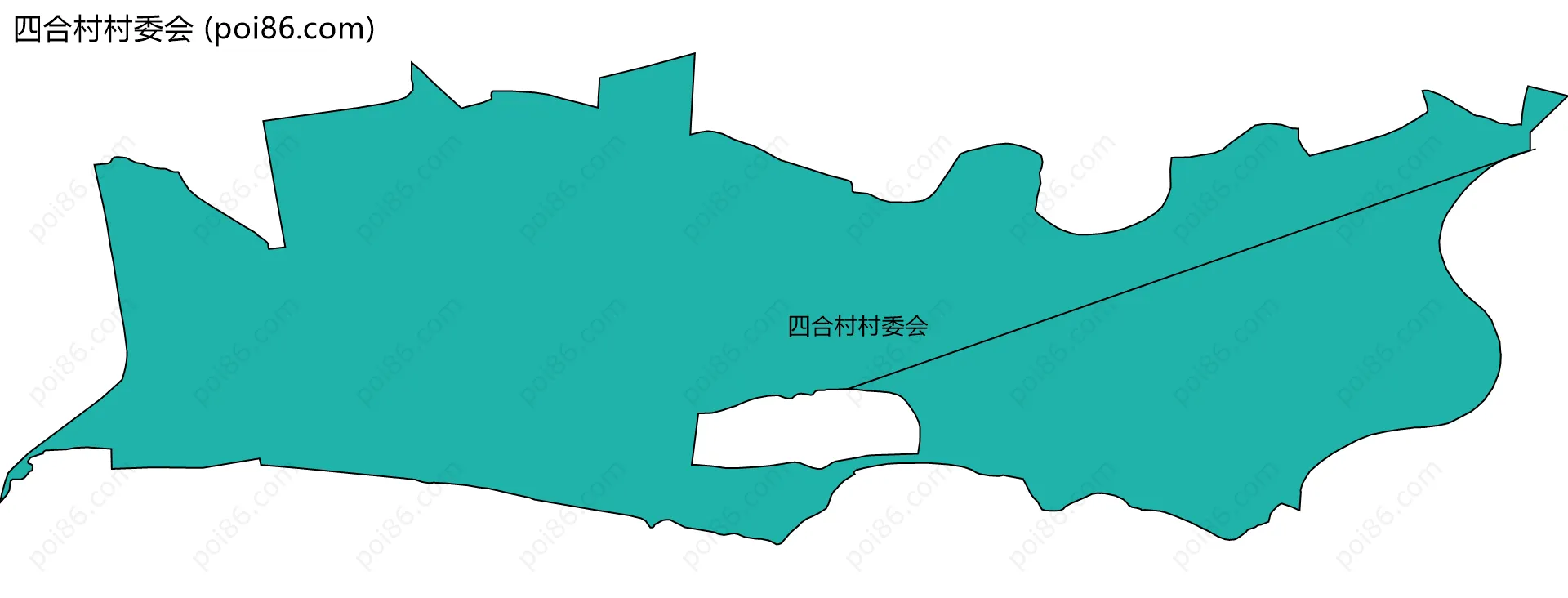 四合村村委会边界地图