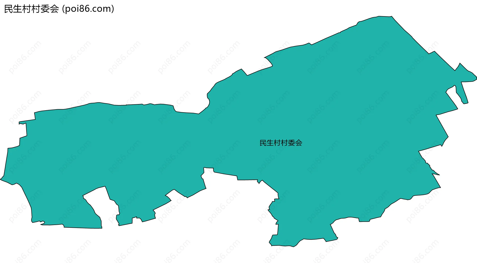 民生村村委会边界地图