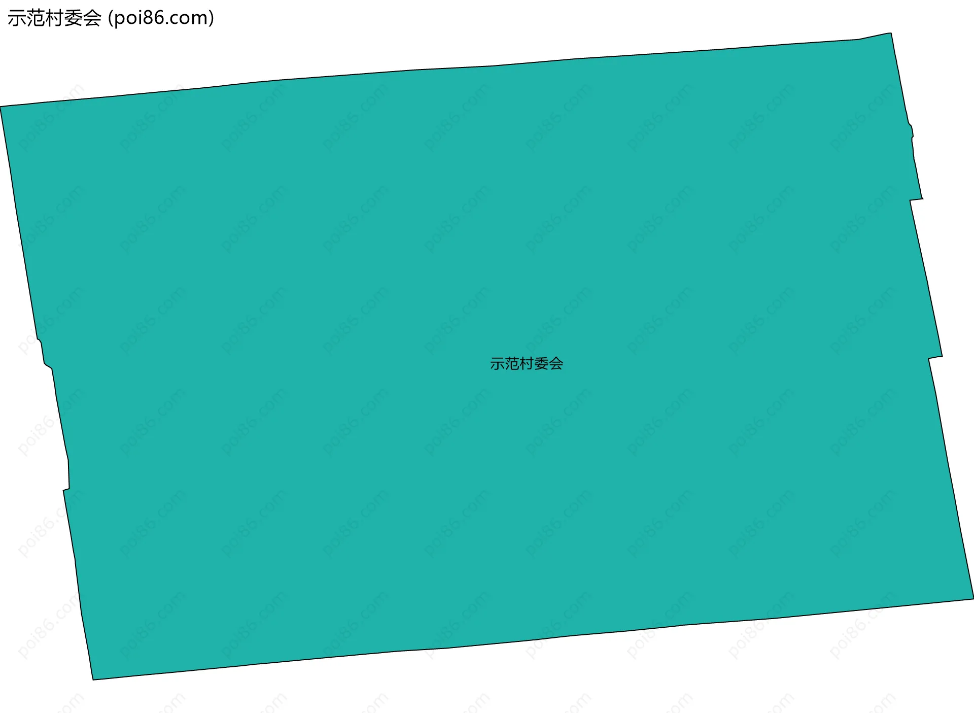 示范村委会边界地图