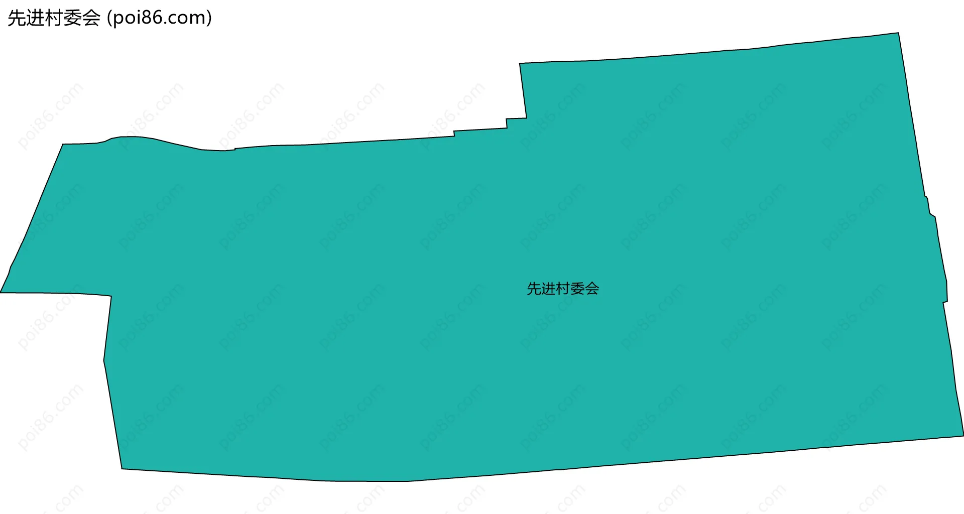 先进村委会边界地图