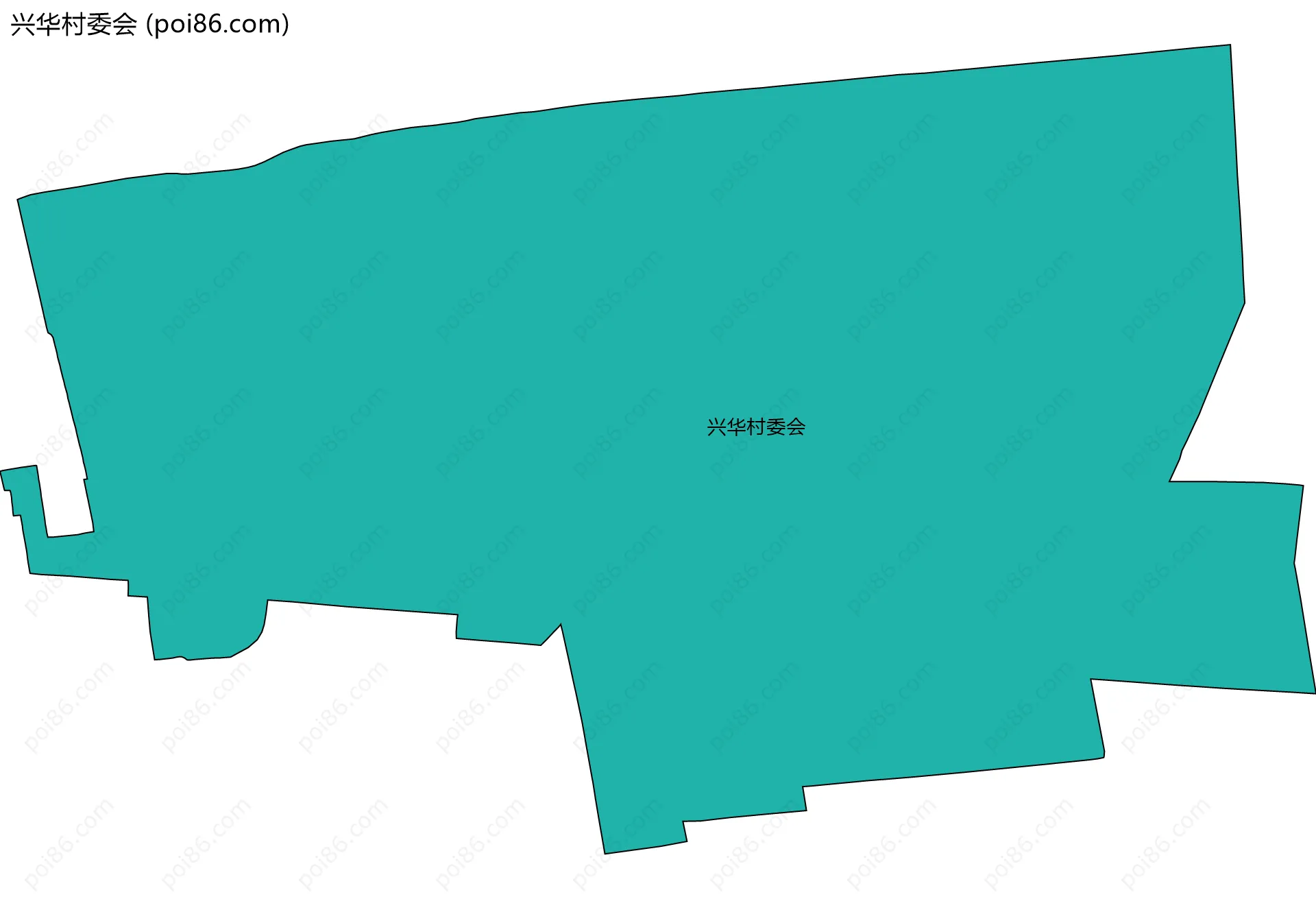 兴华村委会边界地图