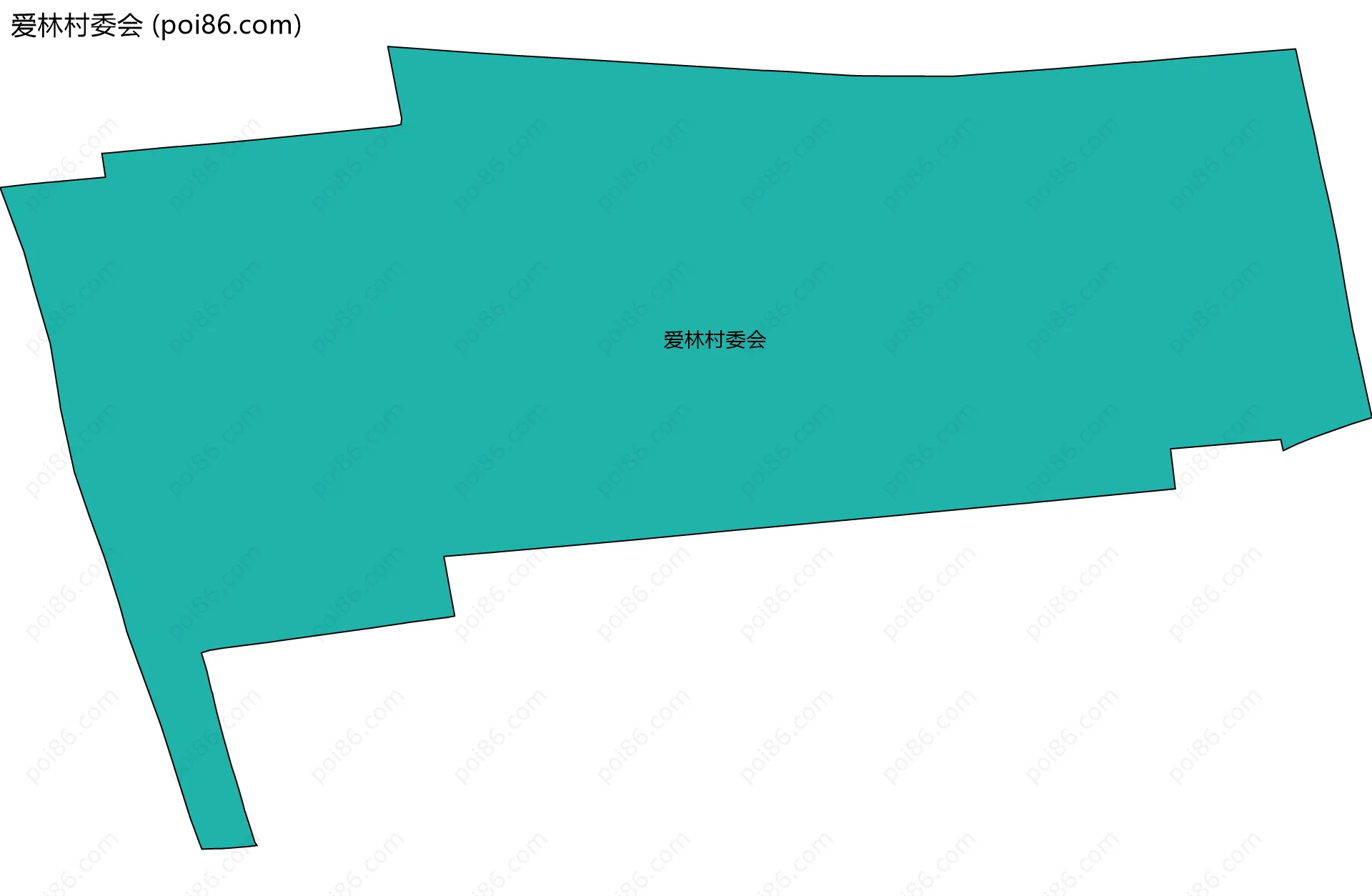 爱林村委会边界地图
