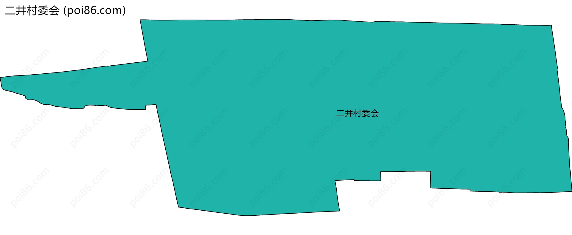 二井村委会边界地图