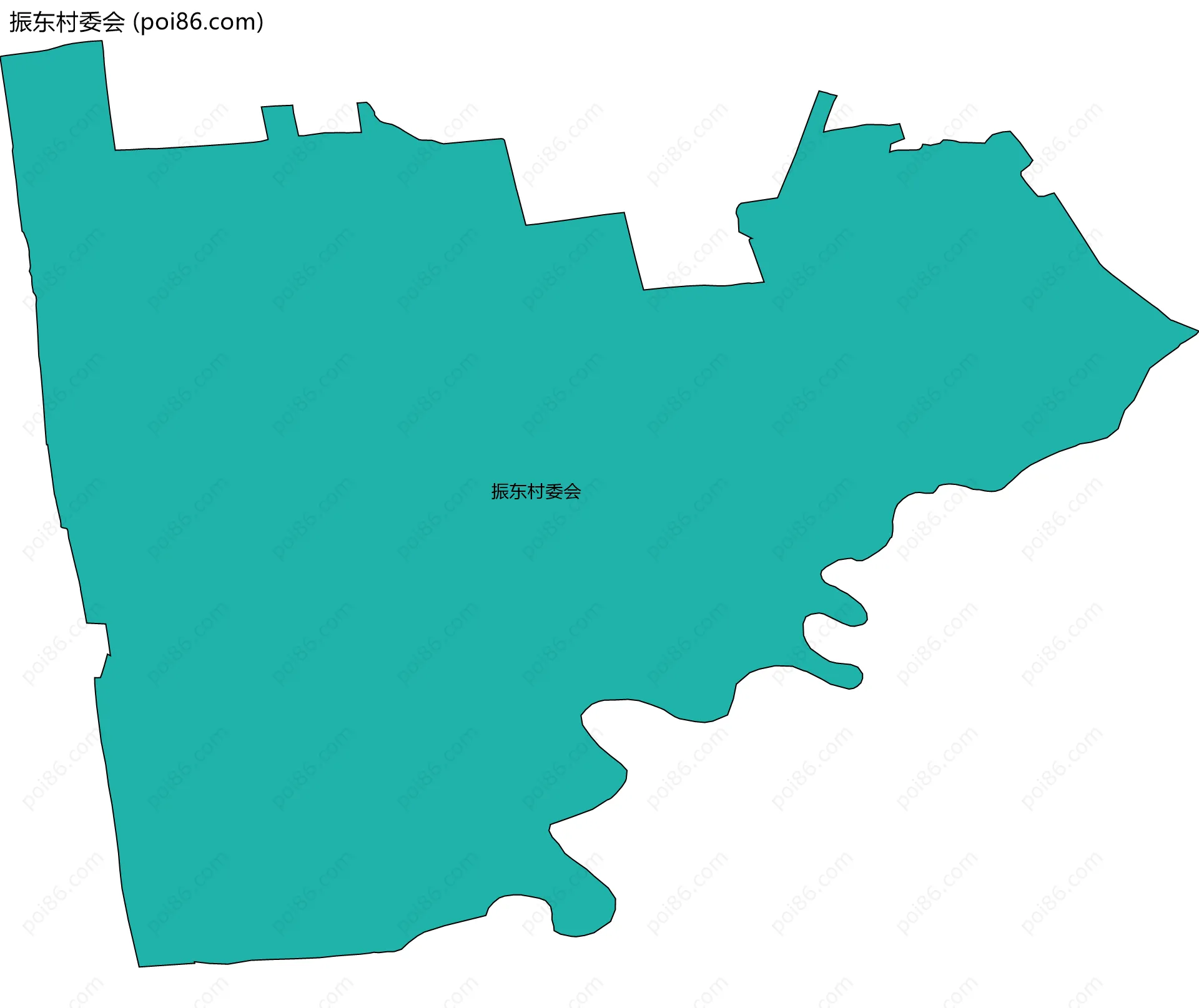 振东村委会边界地图