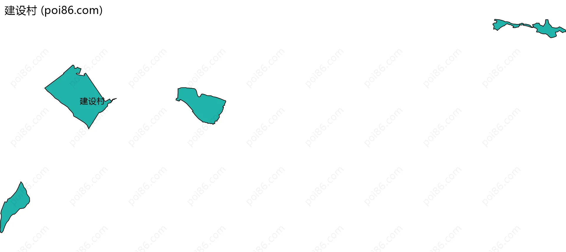 建设村边界地图