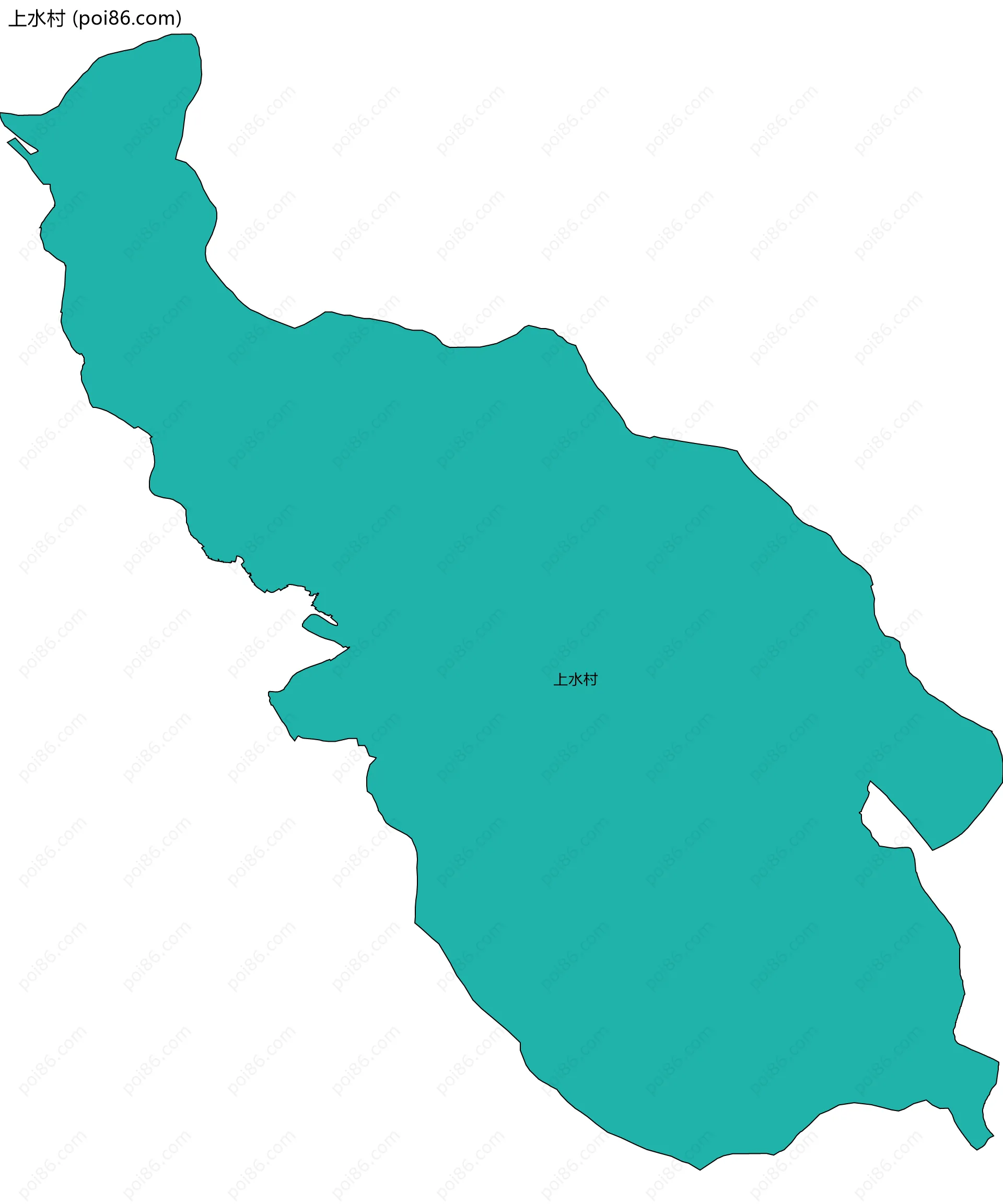 上水村边界地图