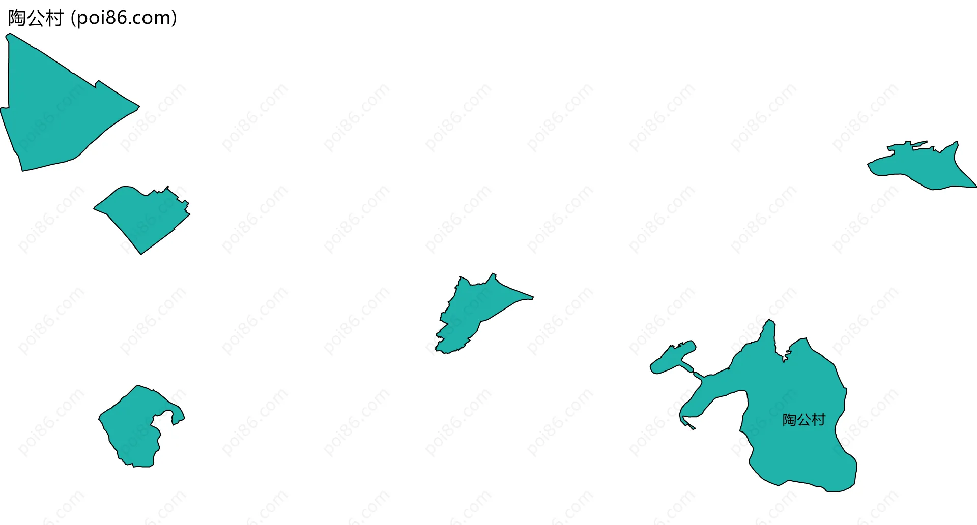 陶公村边界地图
