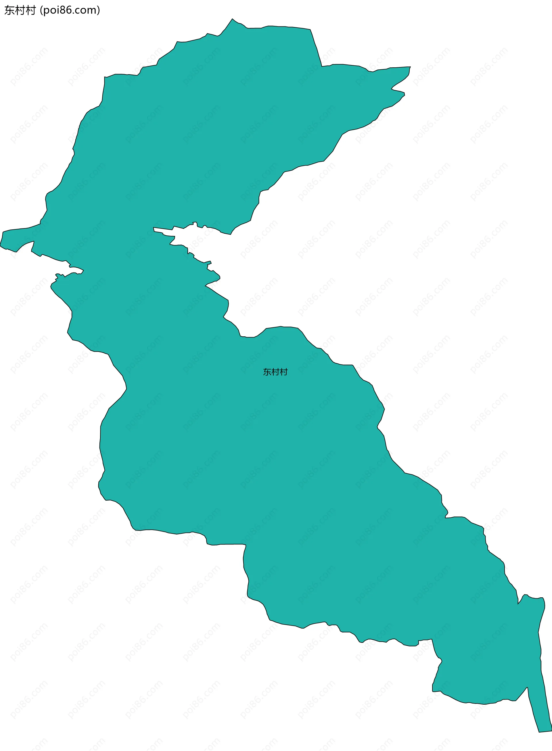 东村村边界地图