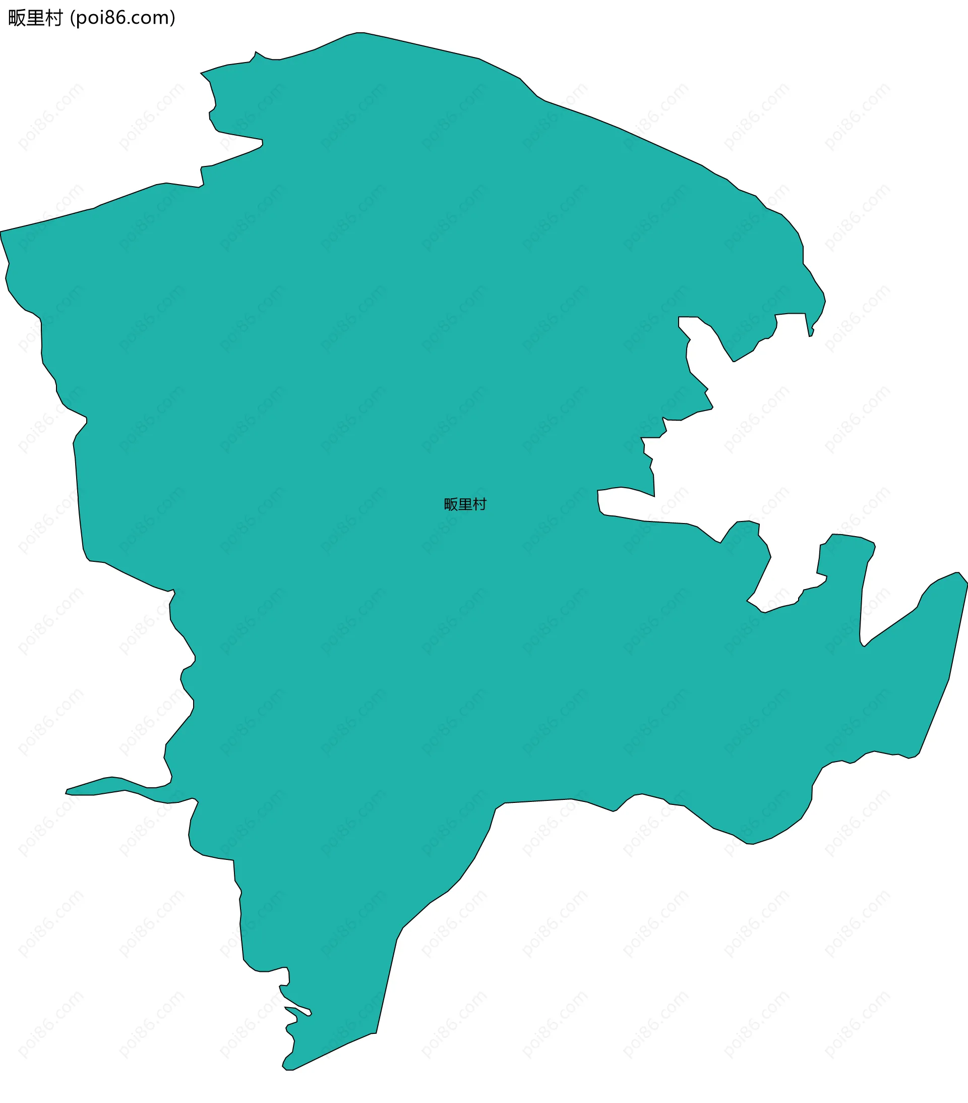 畈里村边界地图