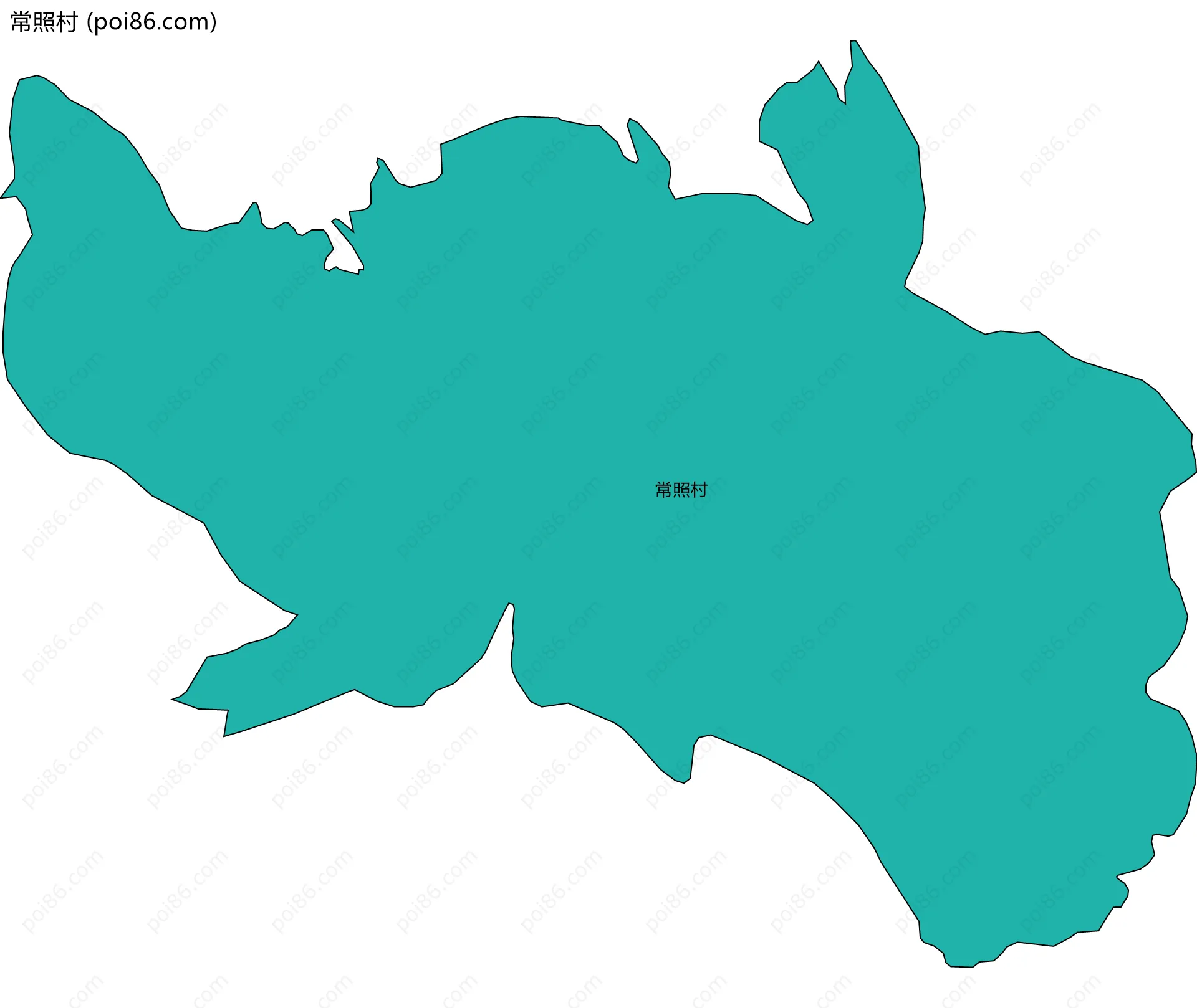 常照村边界地图