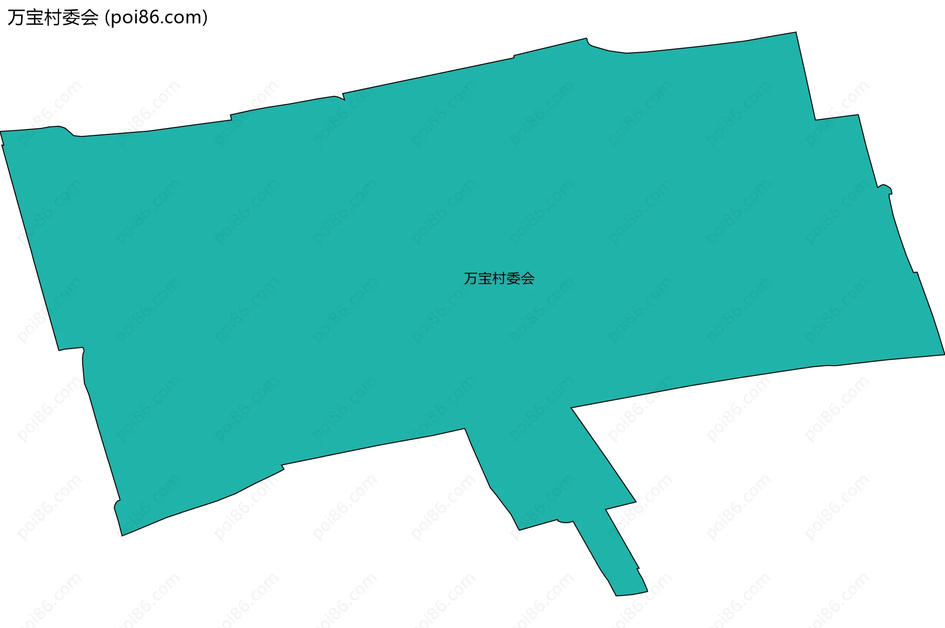 万宝村委会边界地图