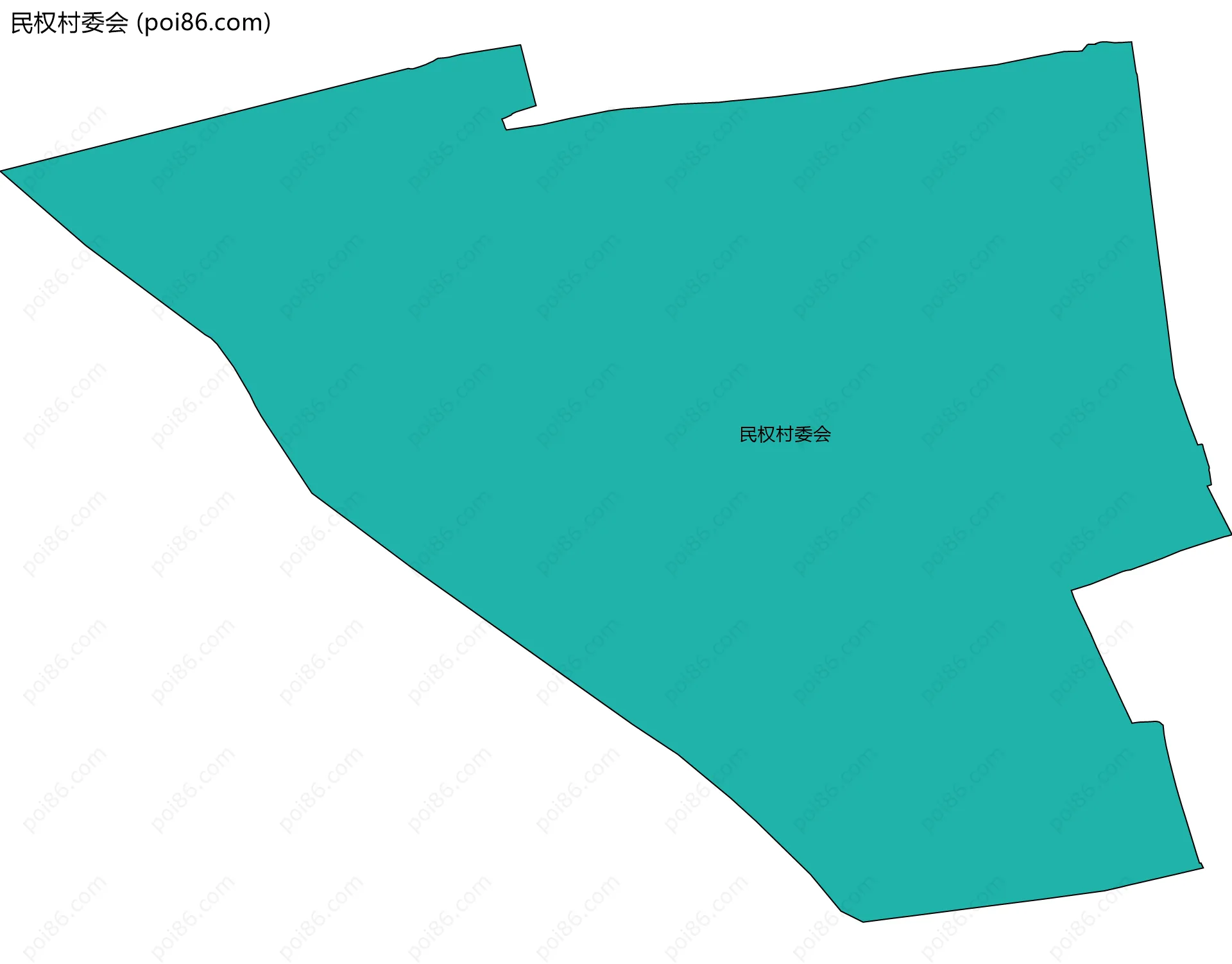 民权村委会边界地图