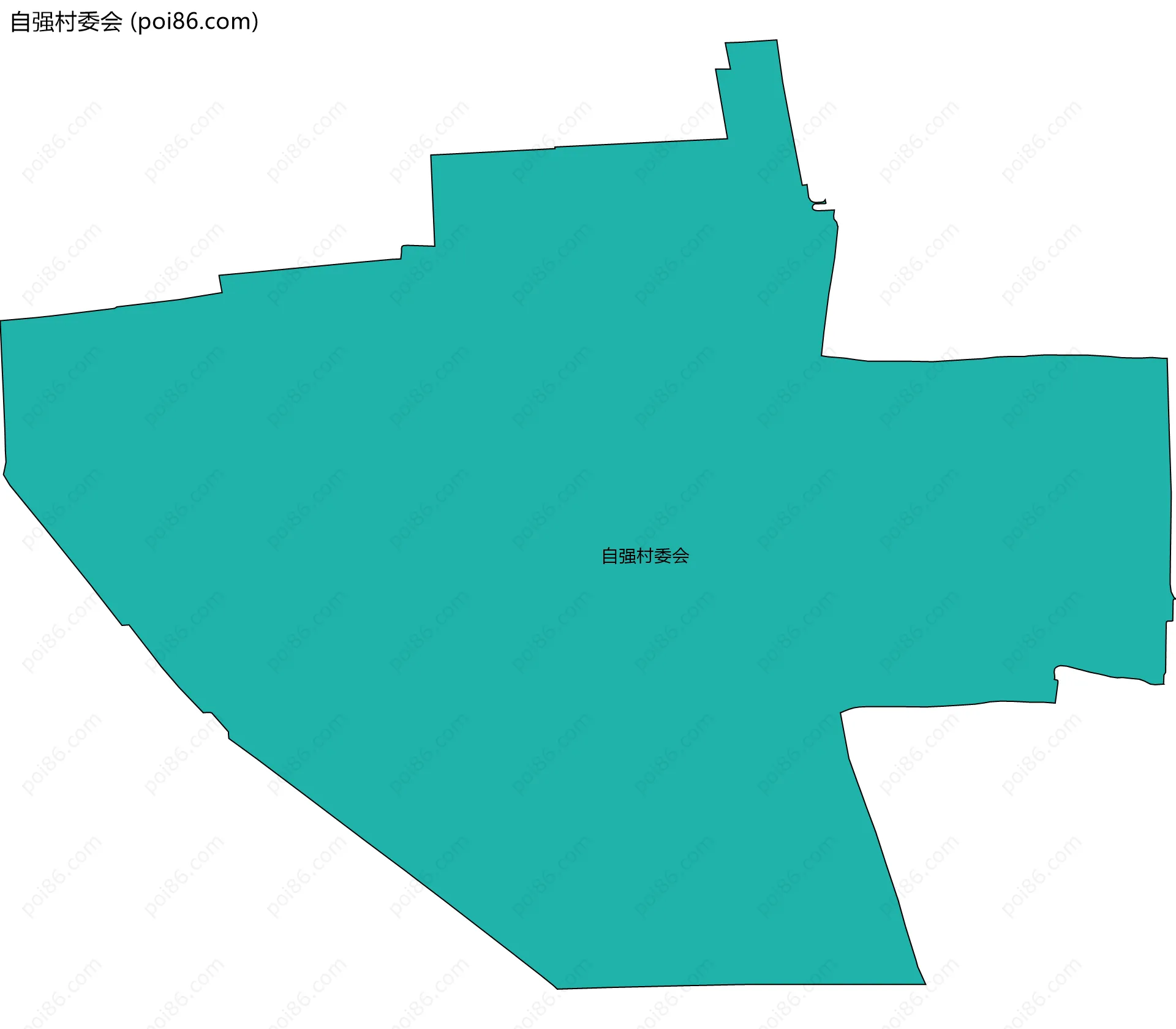 自强村委会边界地图