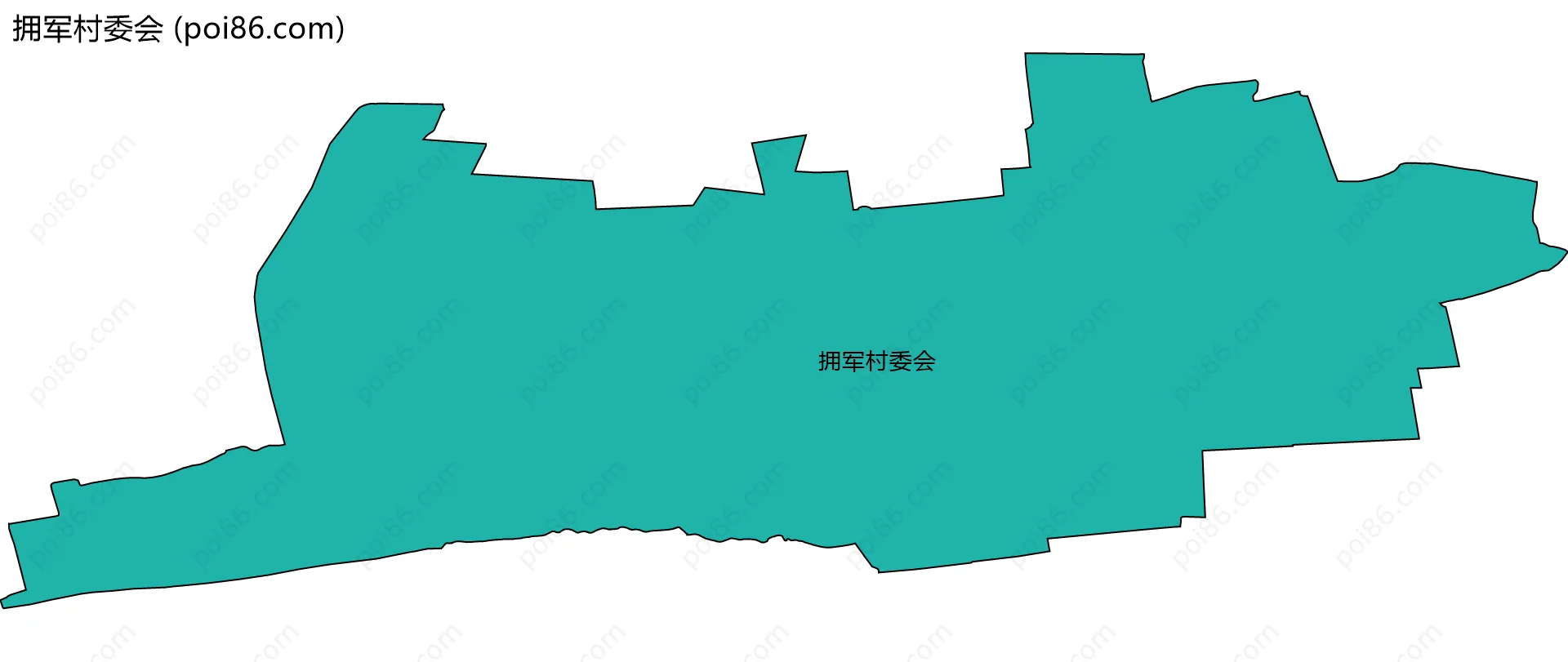 拥军村委会边界地图