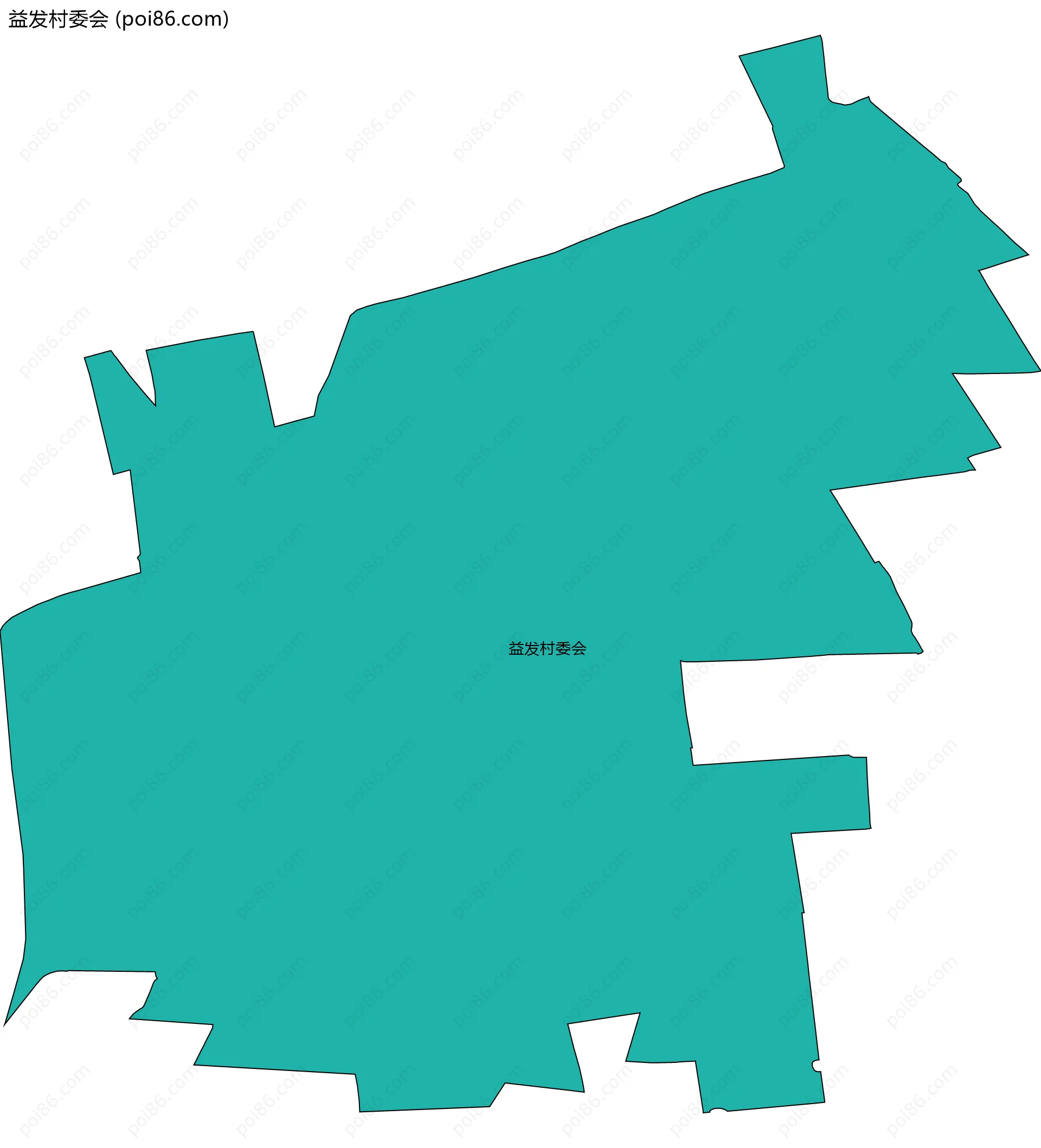 益发村委会边界地图