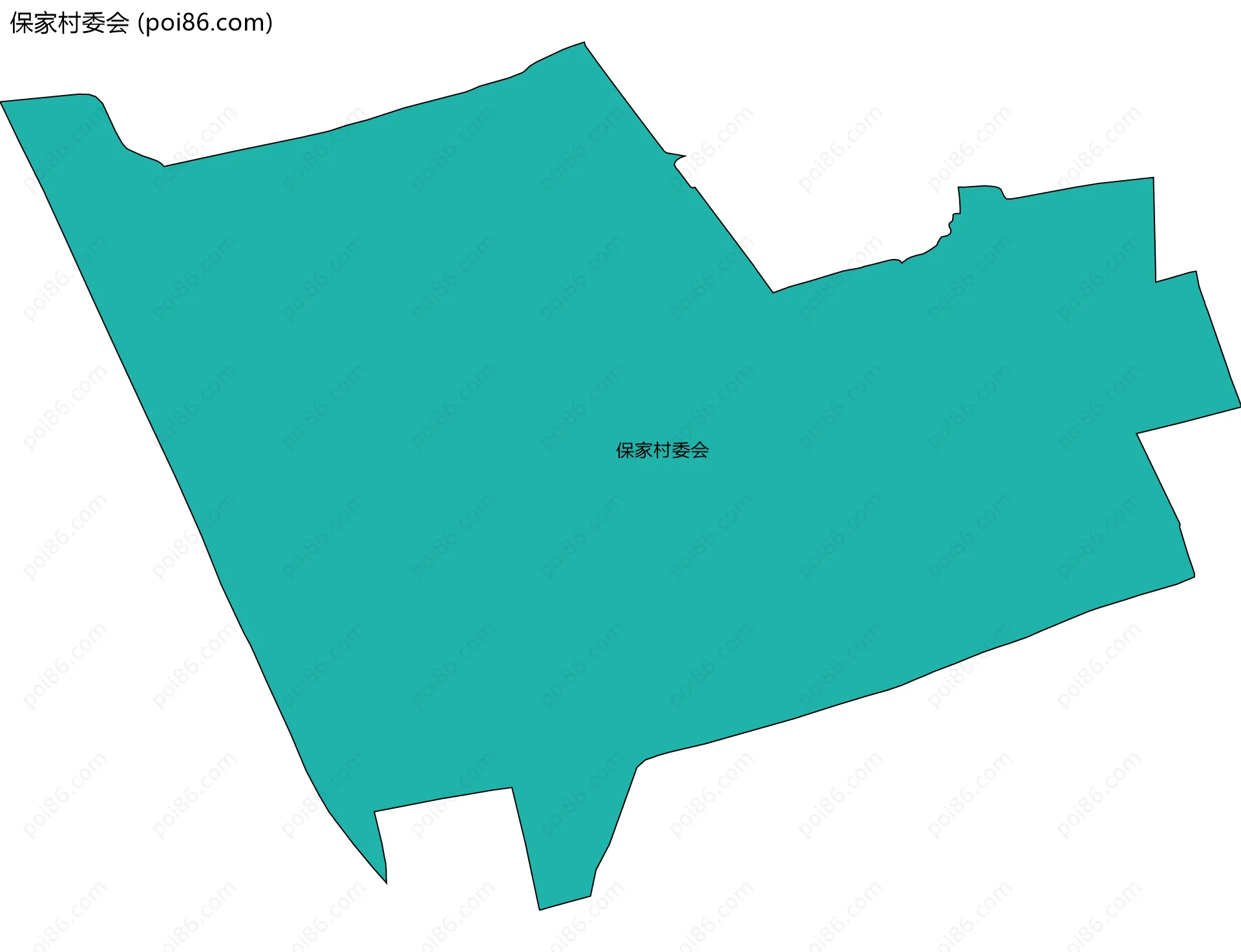 保家村委会边界地图