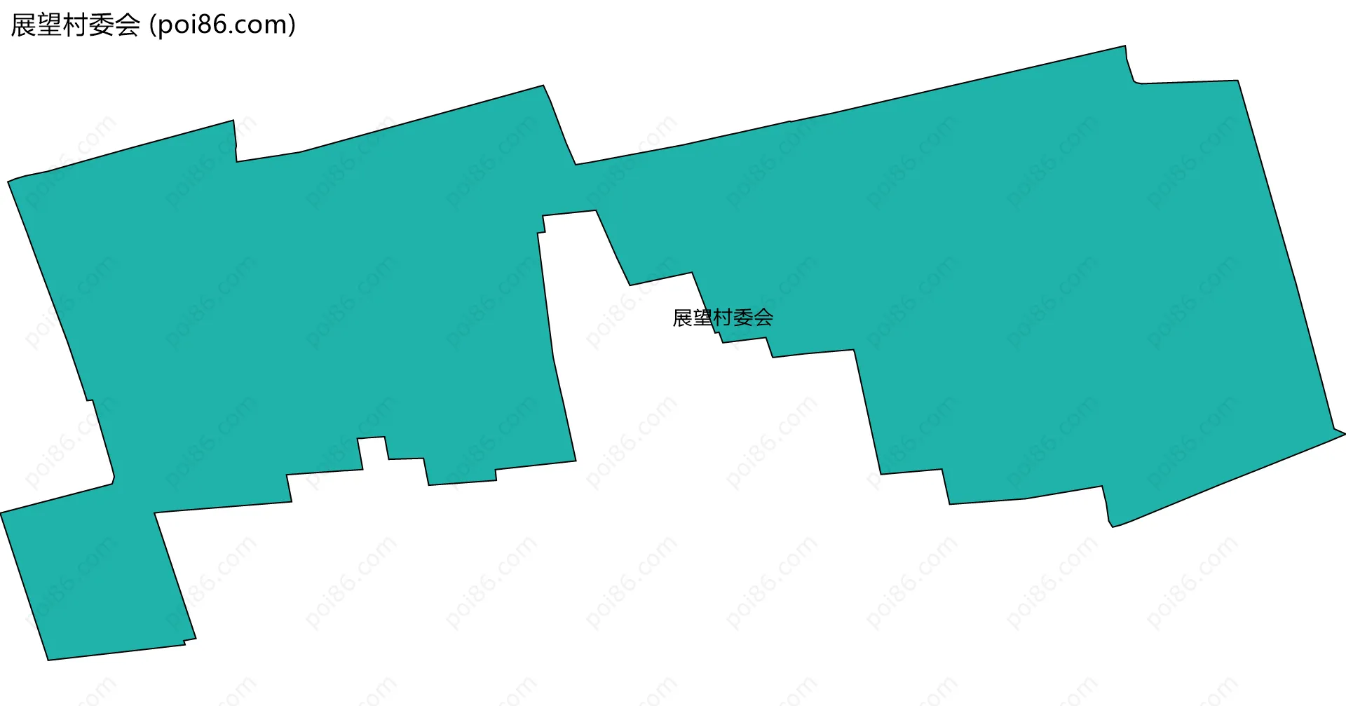 展望村委会边界地图