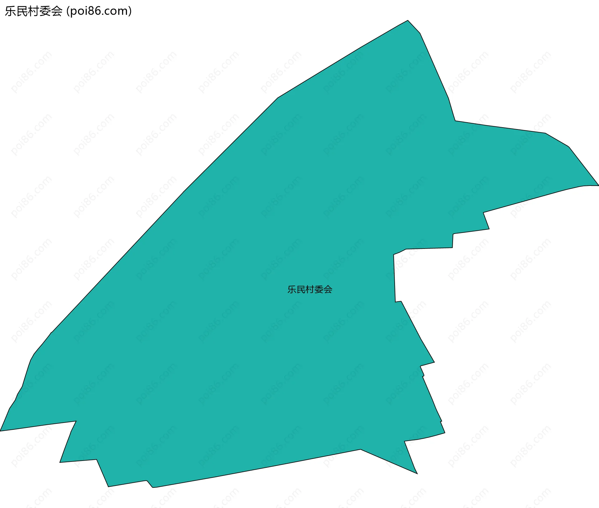 乐民村委会边界地图