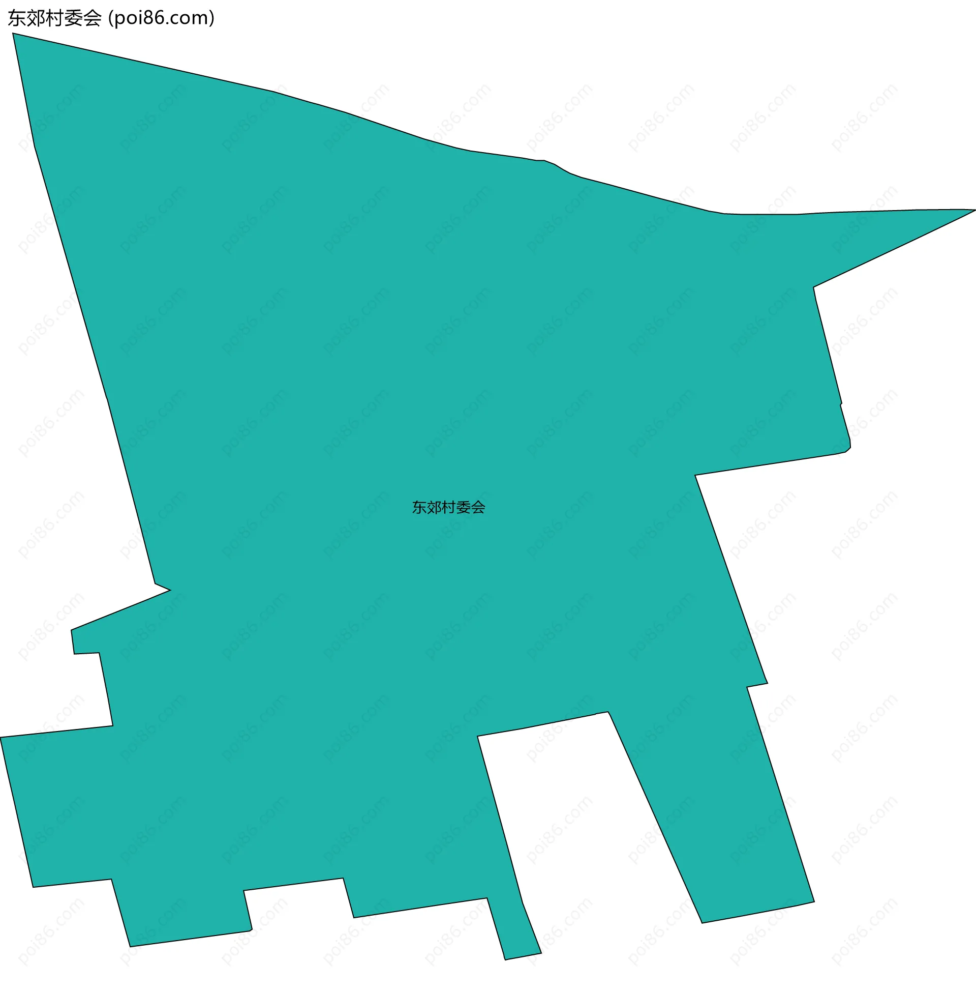 东郊村委会边界地图