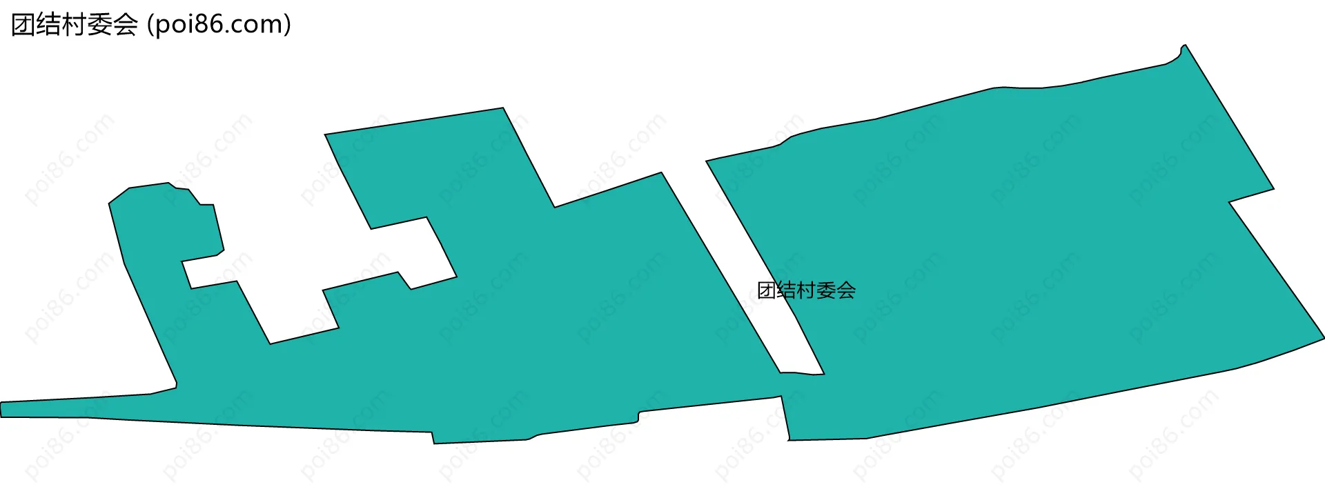 团结村委会边界地图