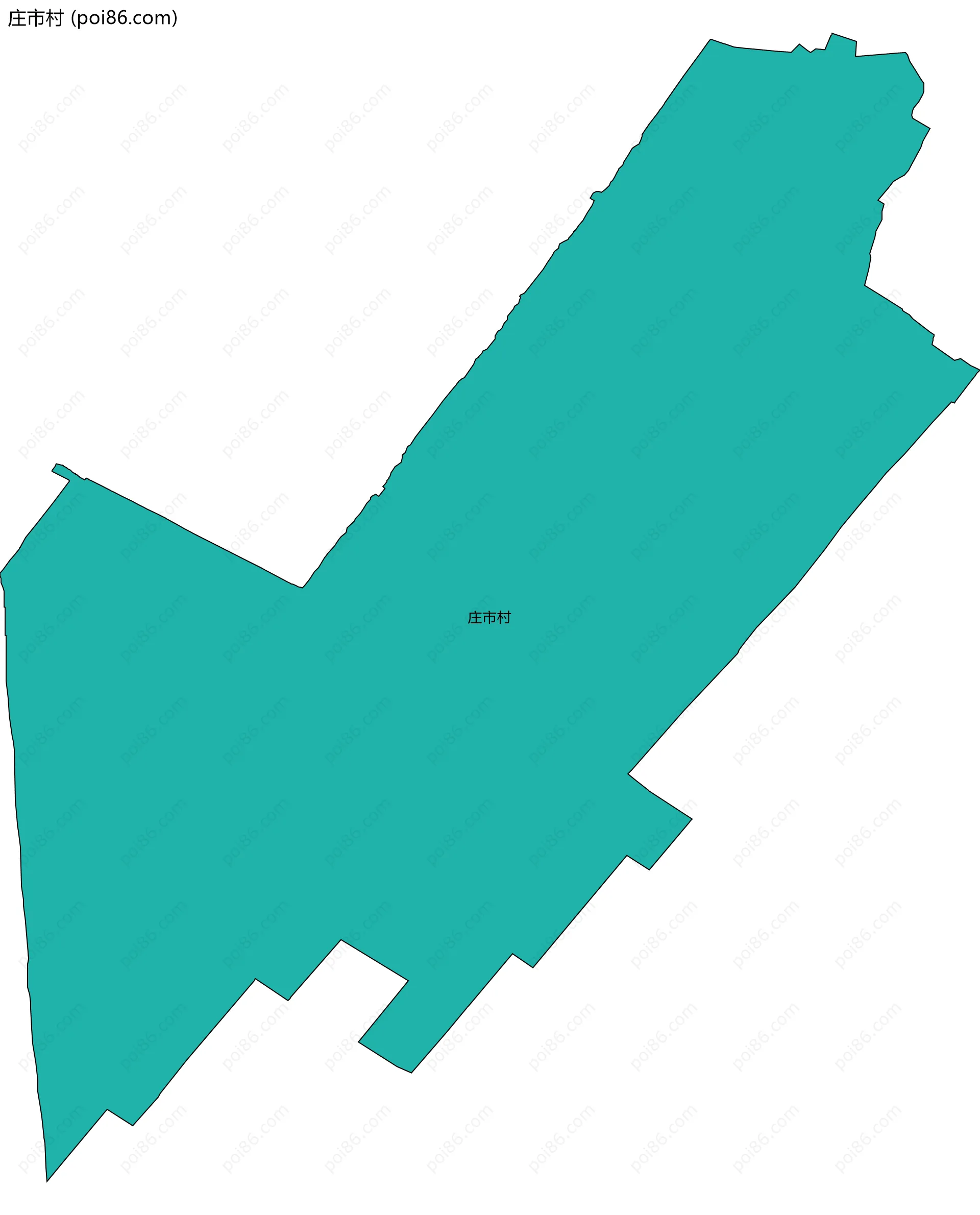 庄市村边界地图