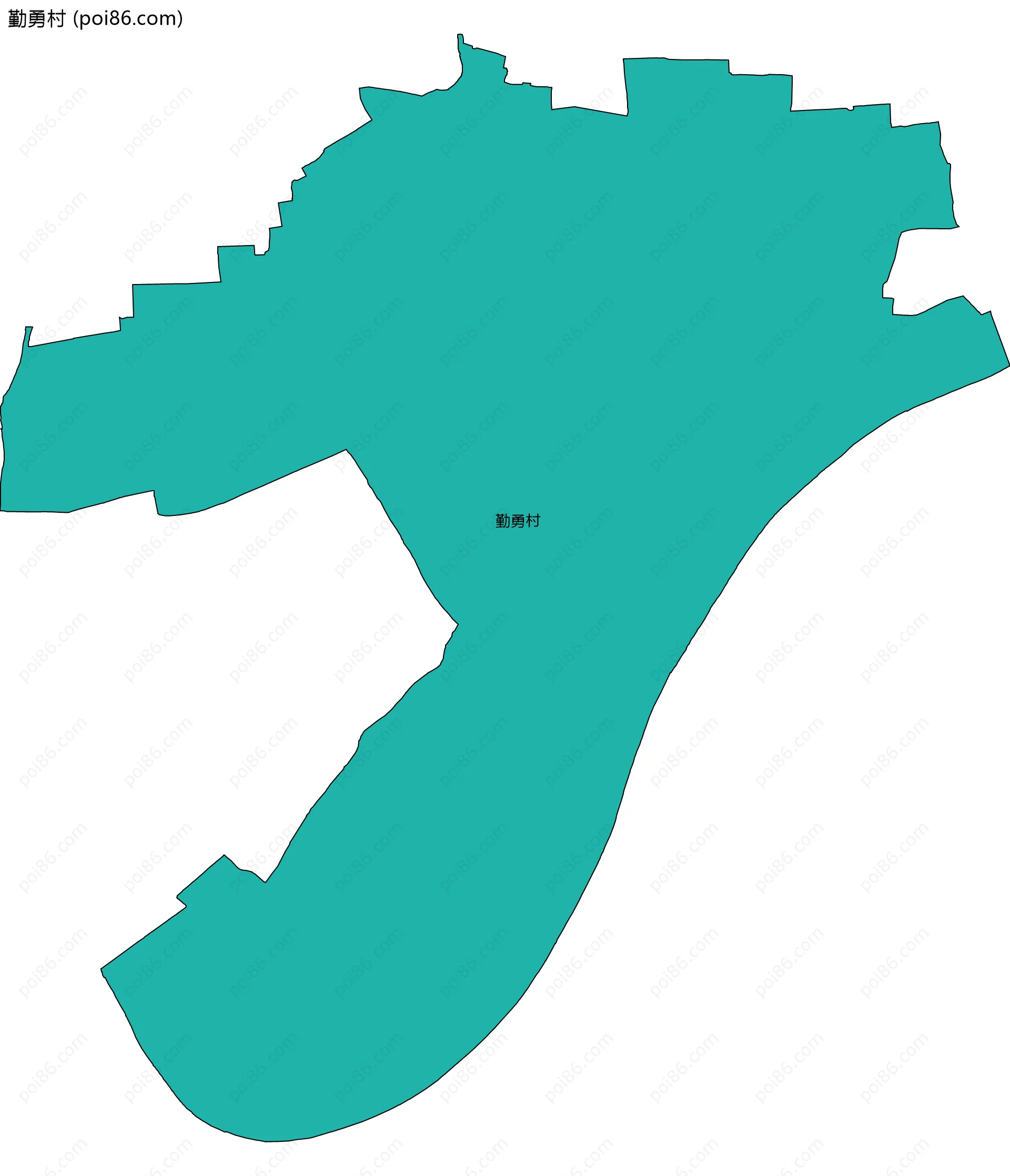 勤勇村边界地图