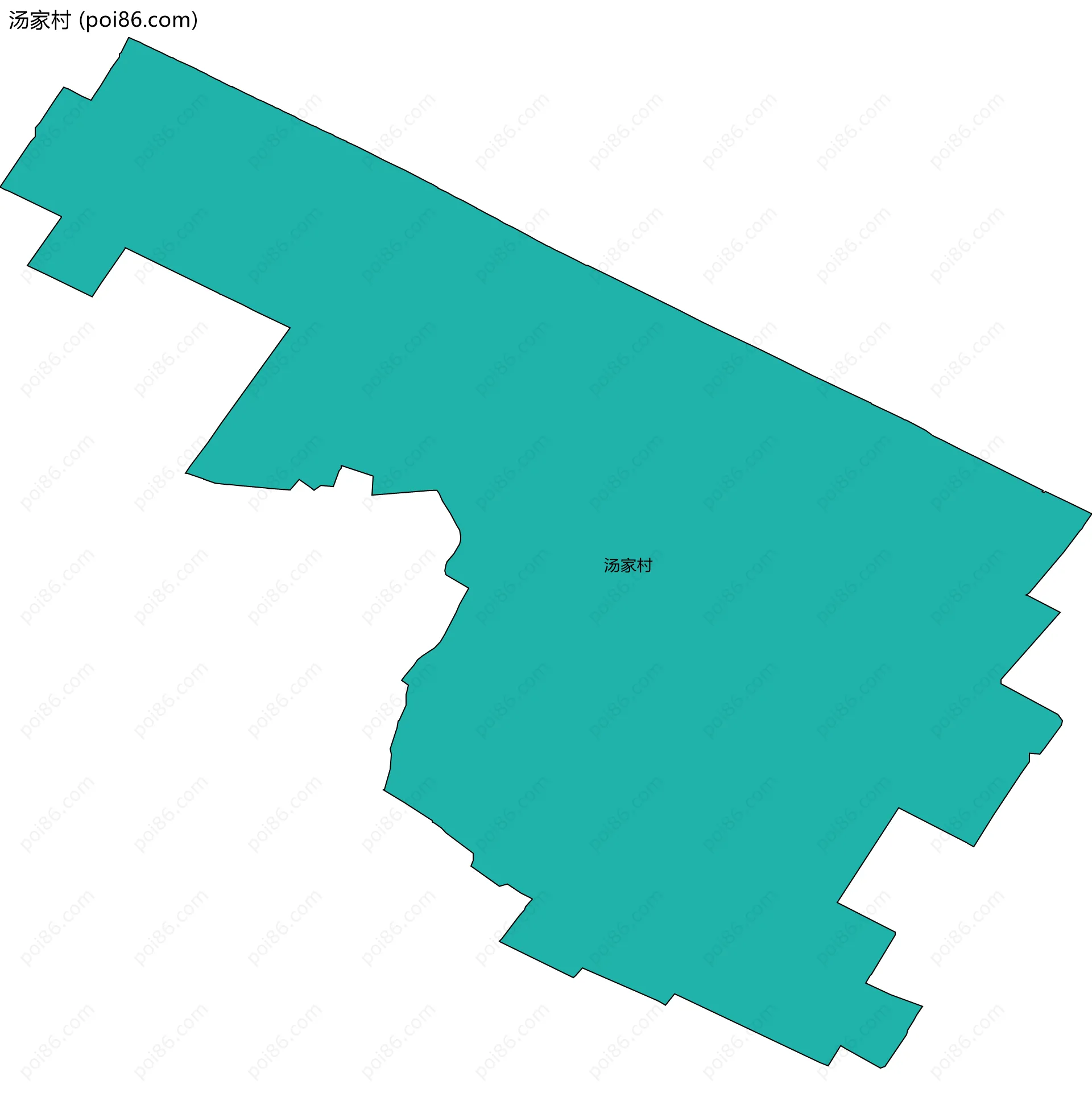 汤家村边界地图