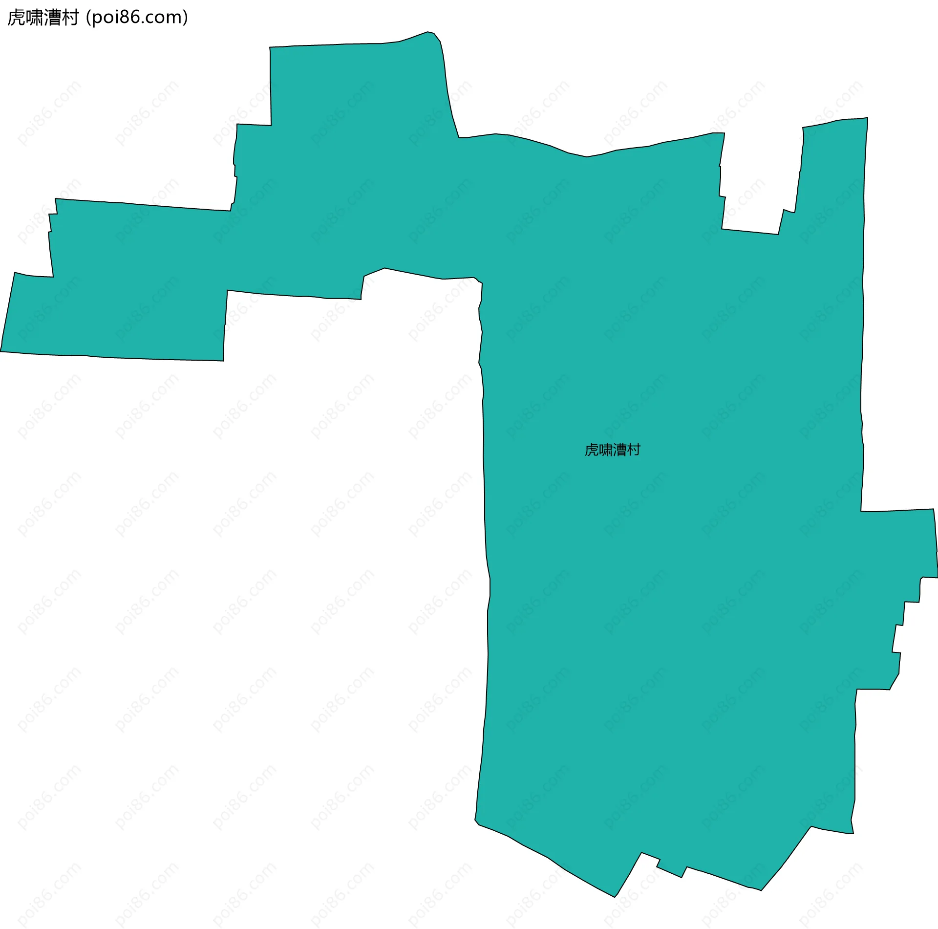 虎啸漕村边界地图
