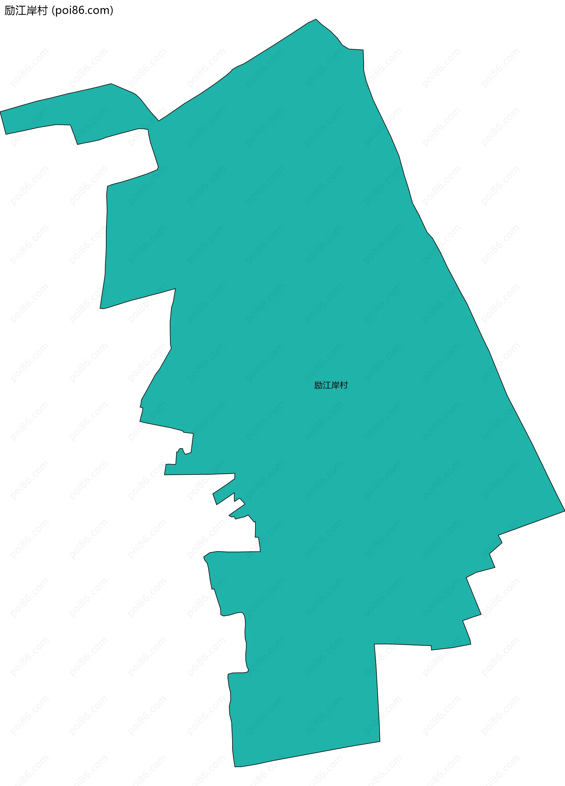 励江岸村边界地图