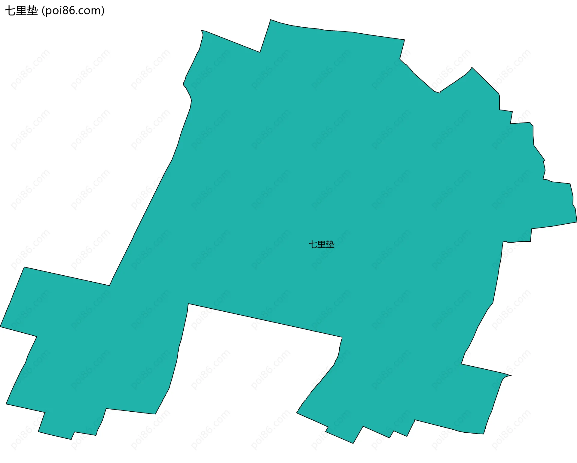 七里垫边界地图