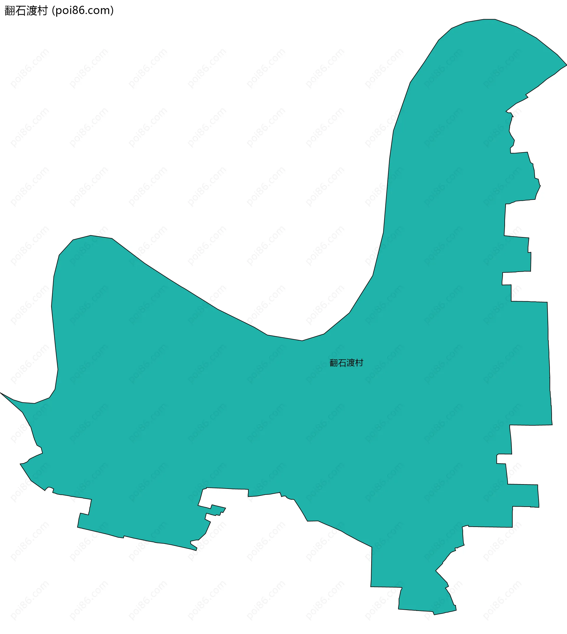 翻石渡村边界地图
