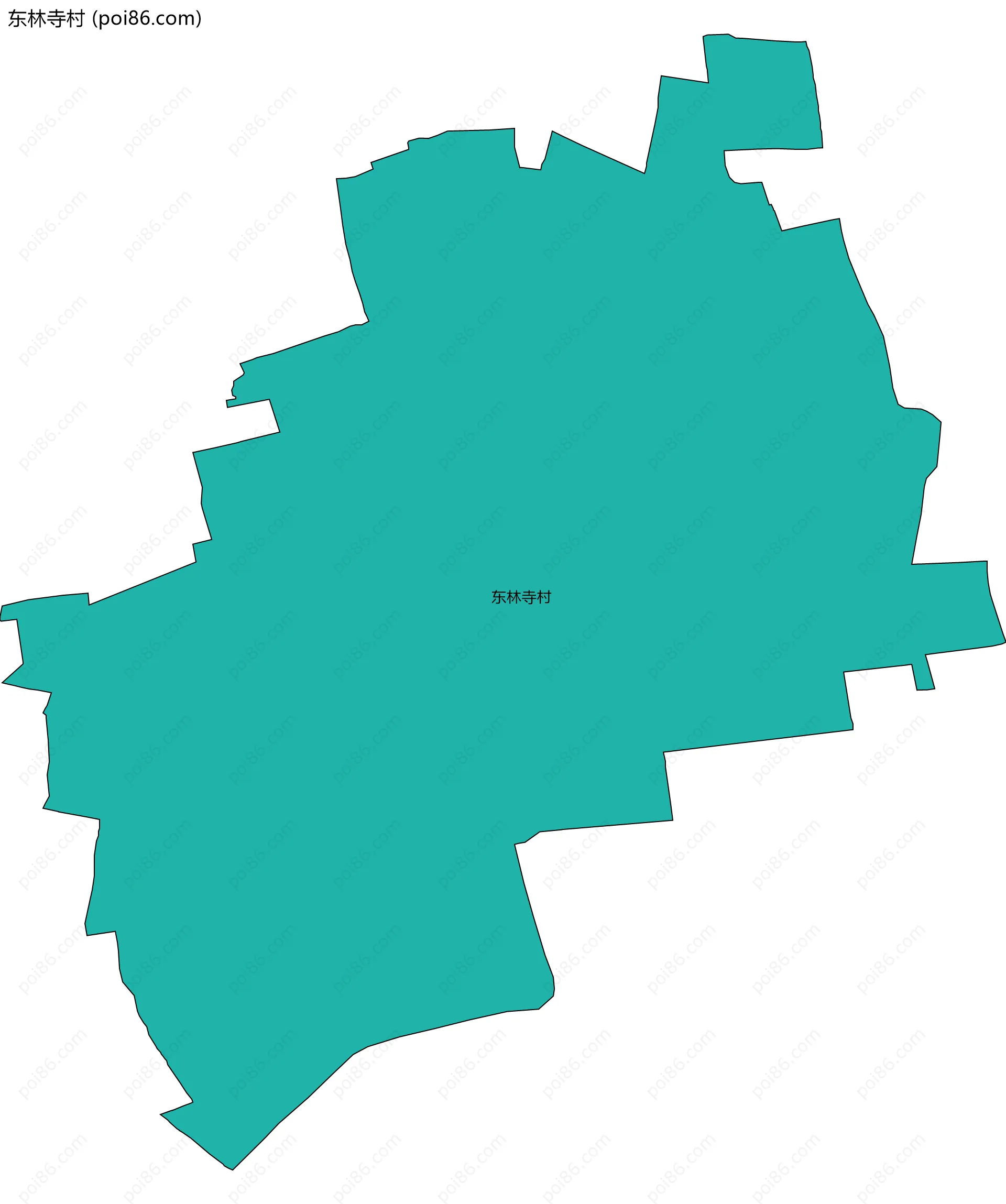 东林寺村边界地图