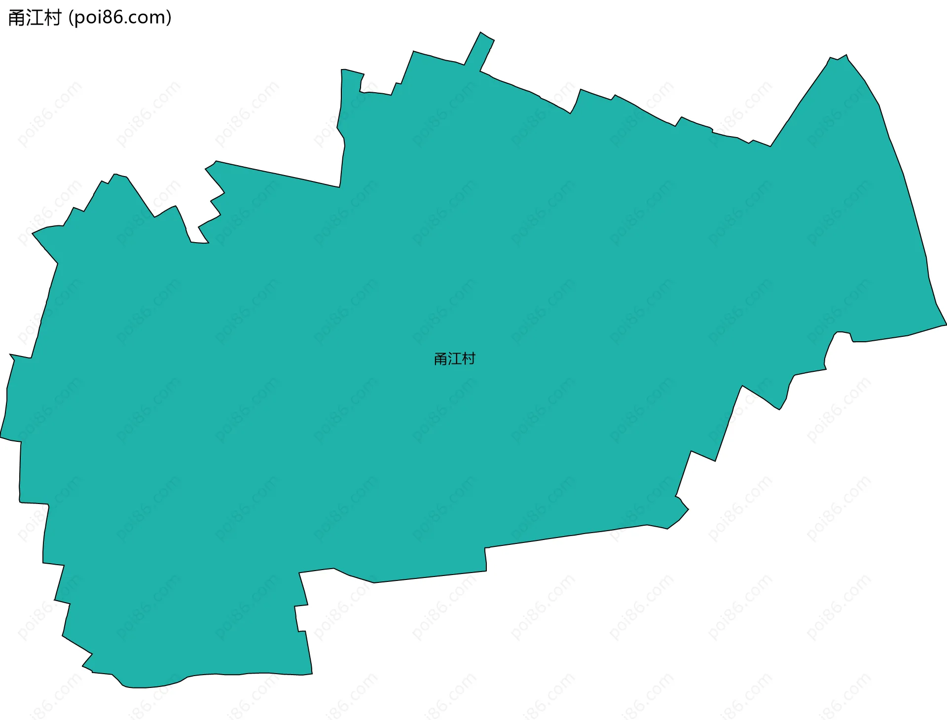 甬江村边界地图