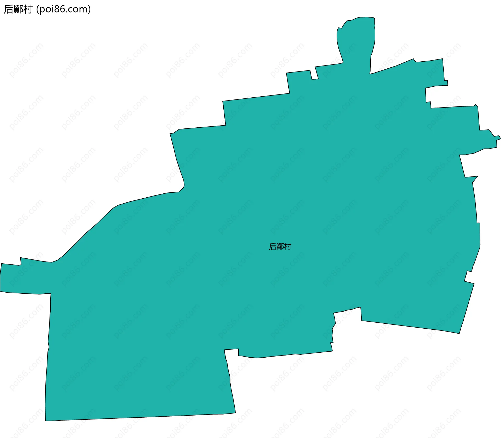 后鄮村边界地图