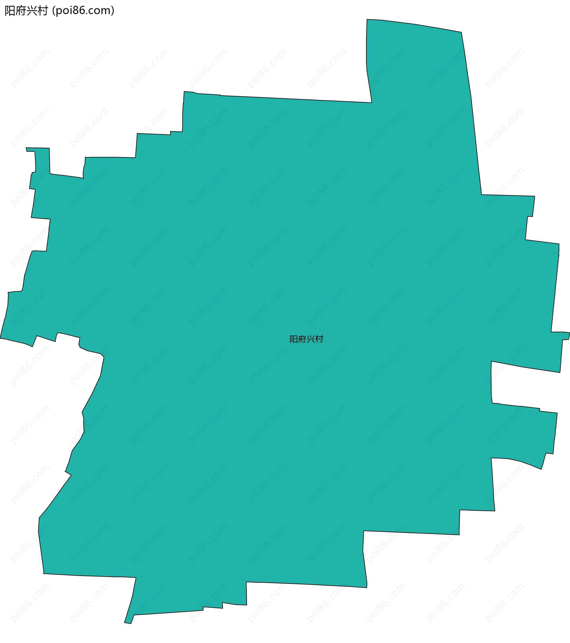 阳府兴村边界地图