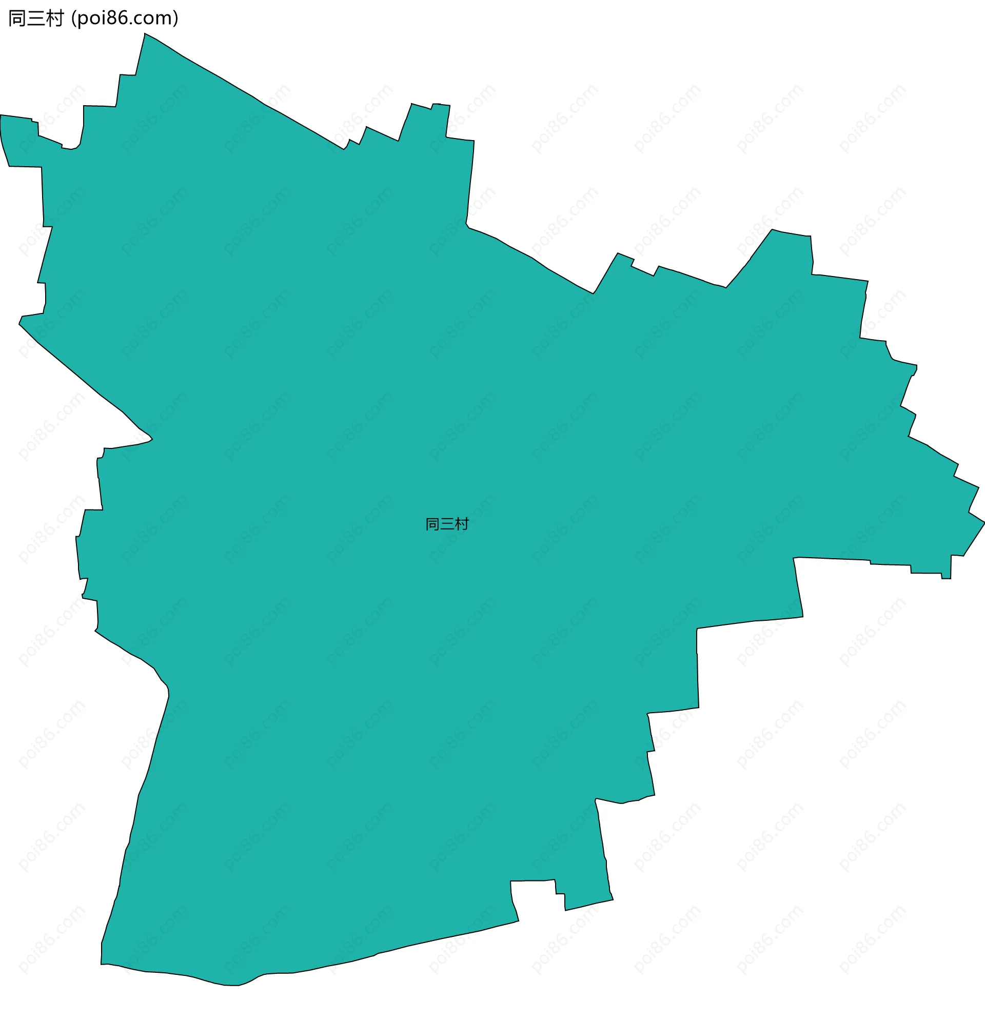同三村边界地图