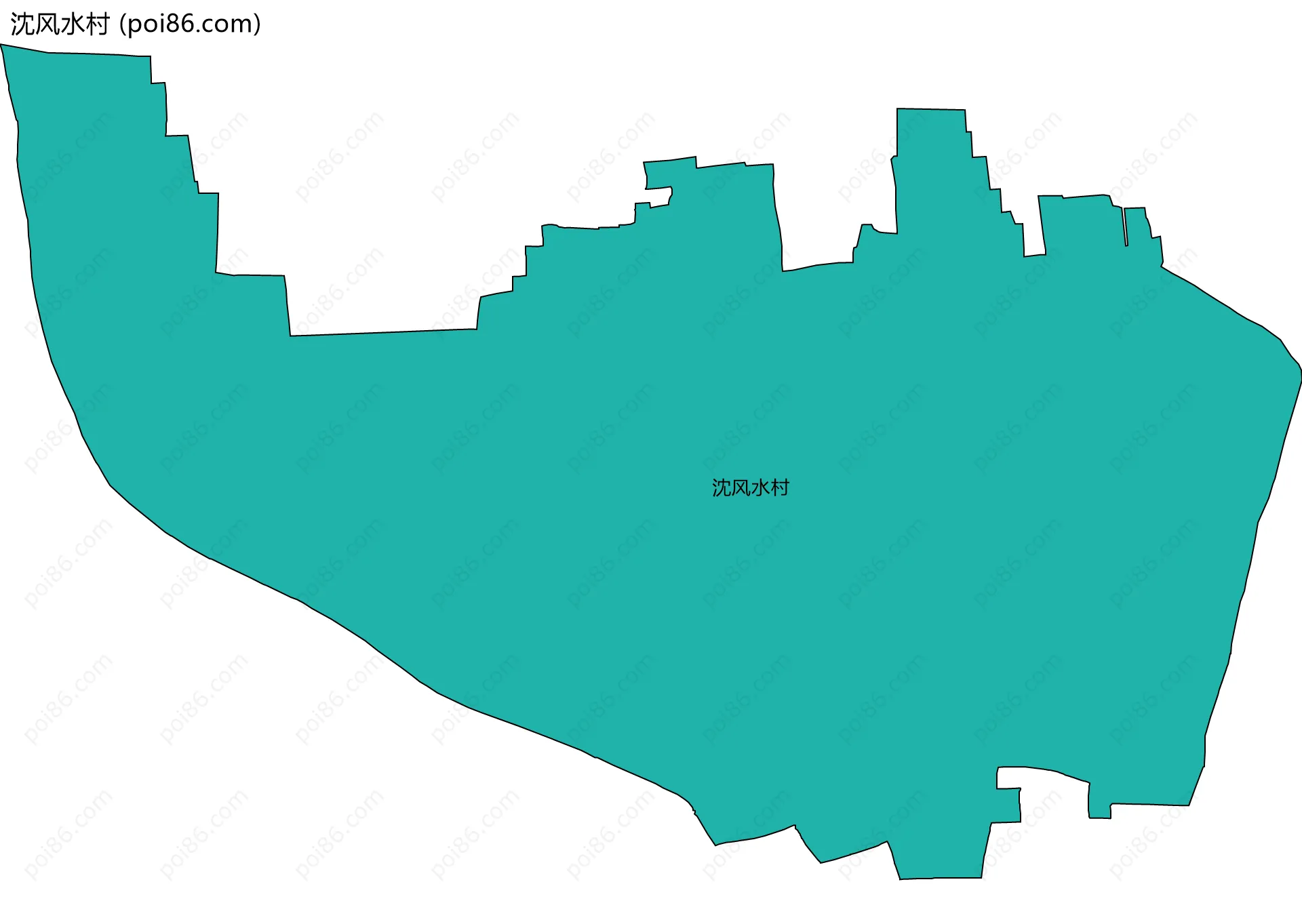 沈风水村边界地图