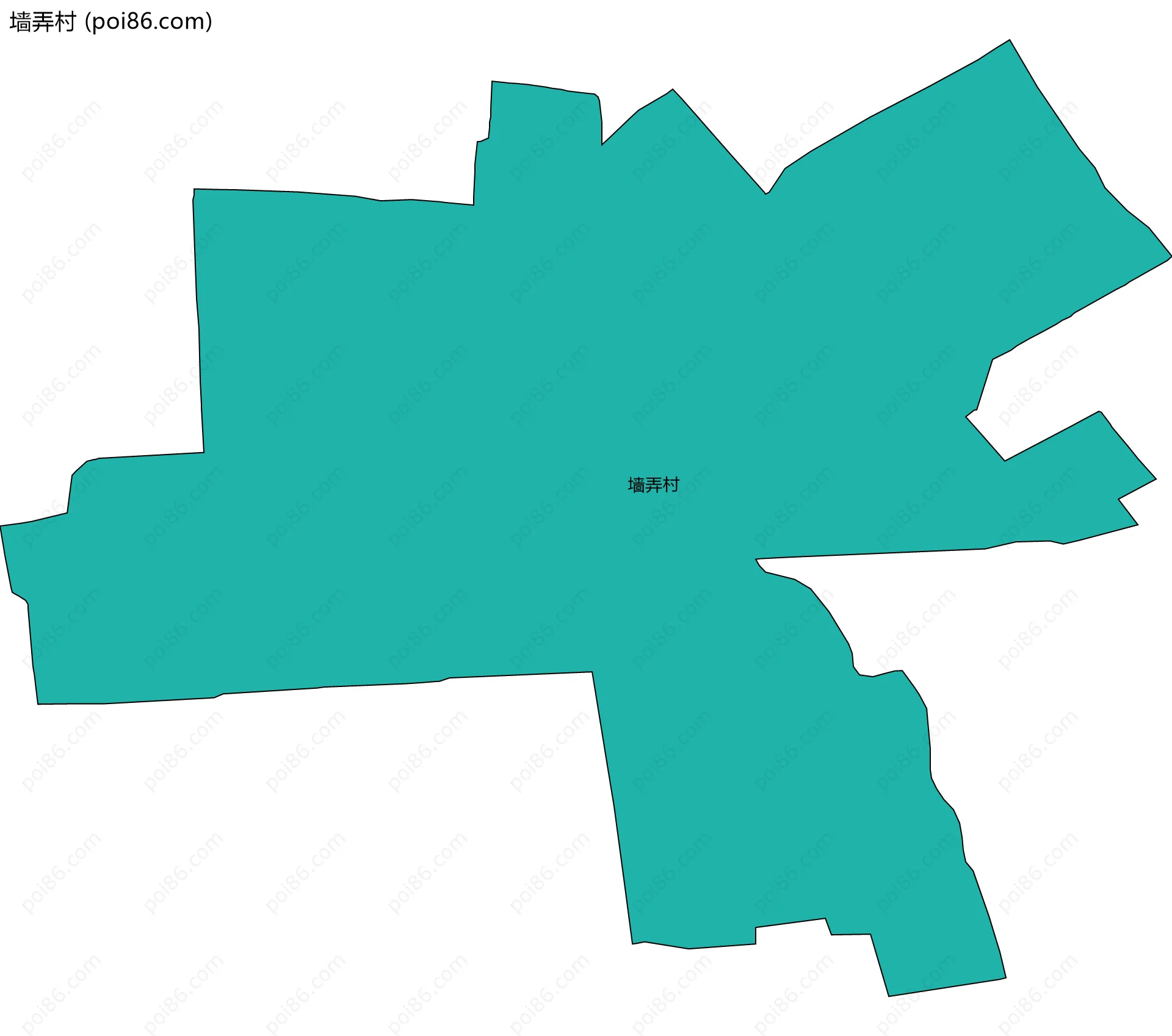墙弄村边界地图
