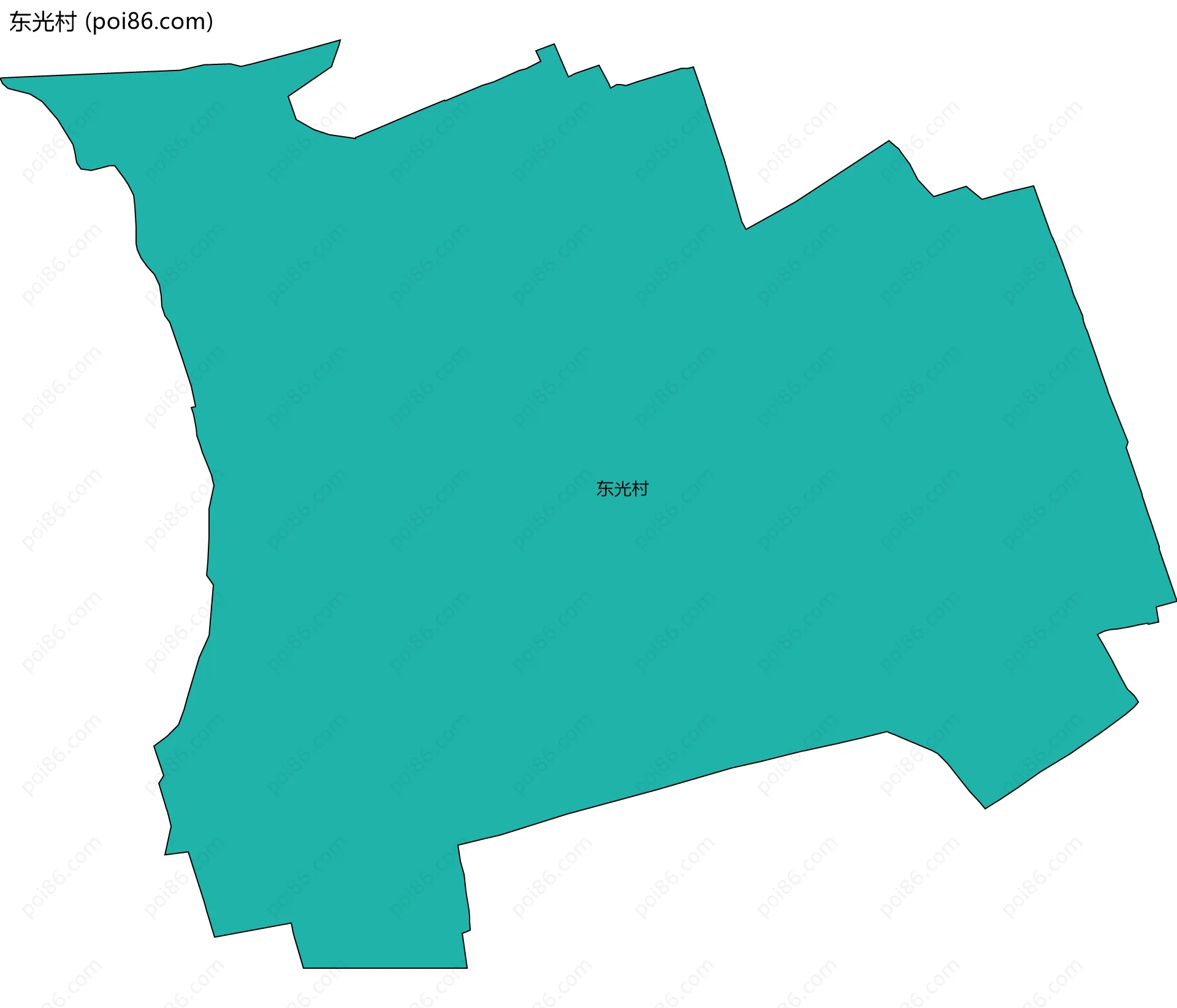东光村边界地图
