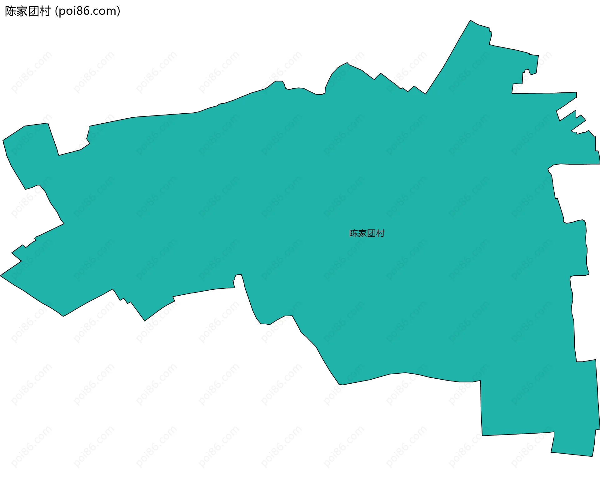 陈家团村边界地图