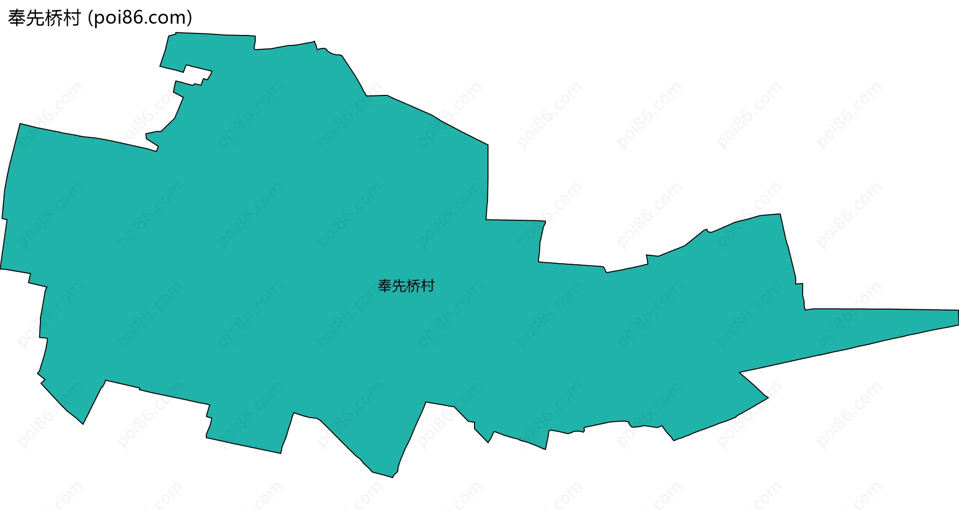 奉先桥村边界地图