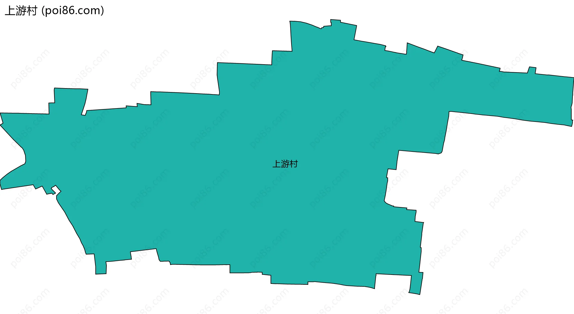 上游村边界地图