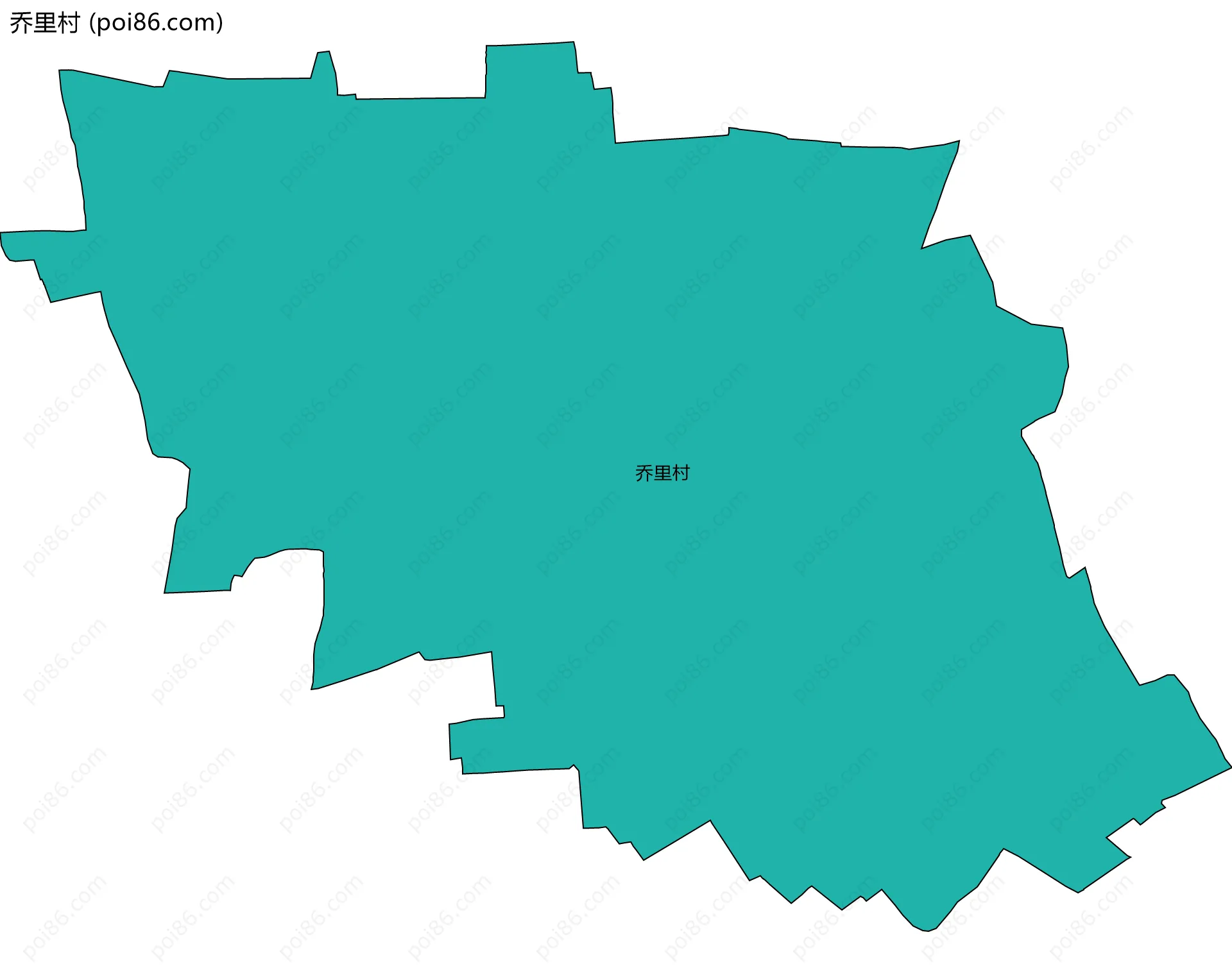 乔里村边界地图