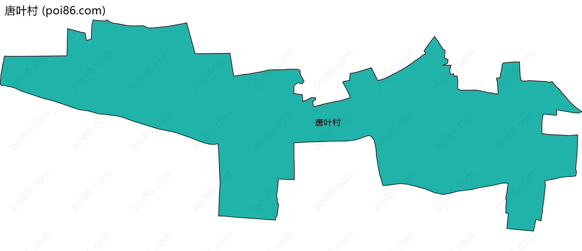 唐叶村边界地图