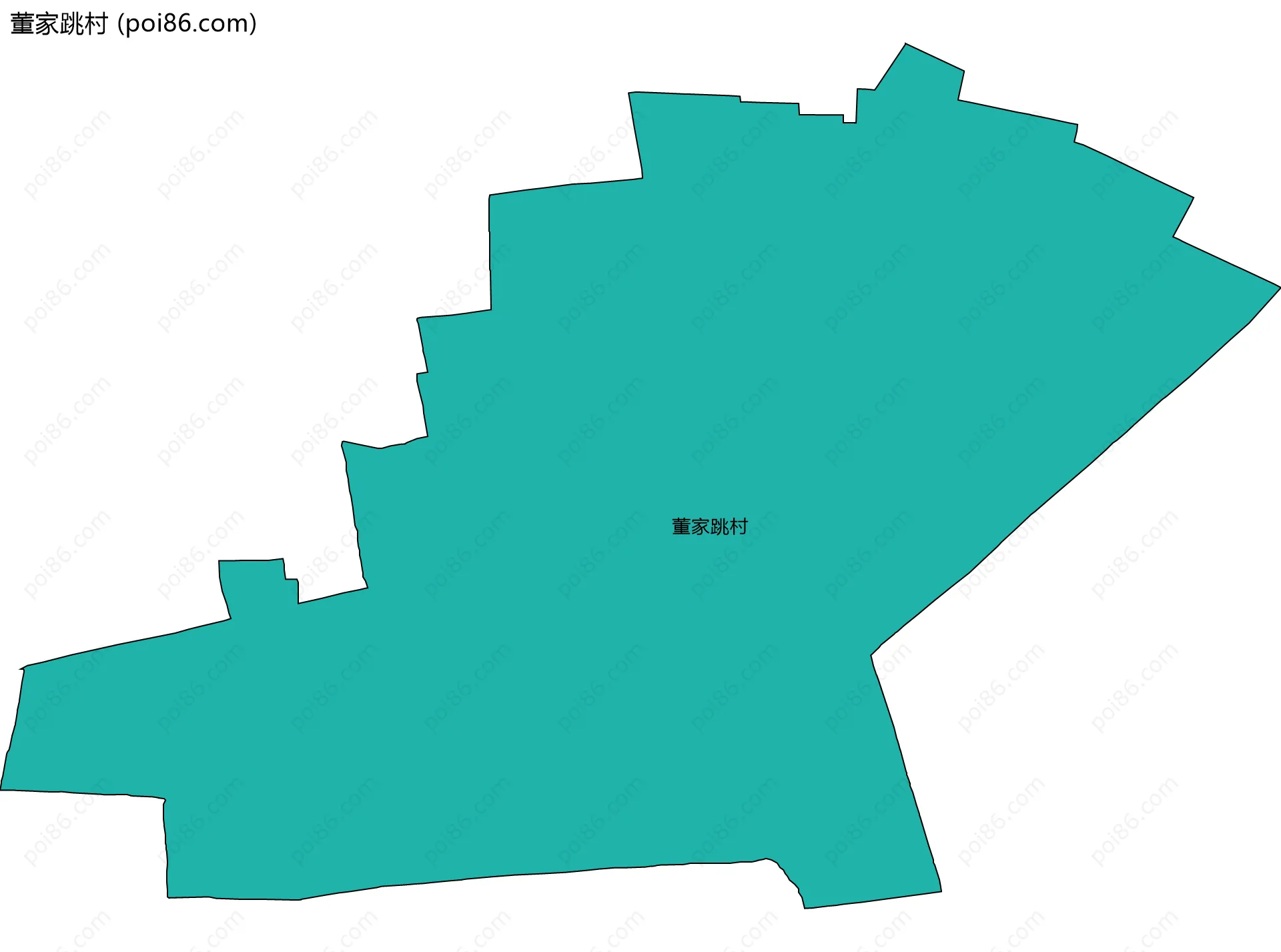 董家跳村边界地图