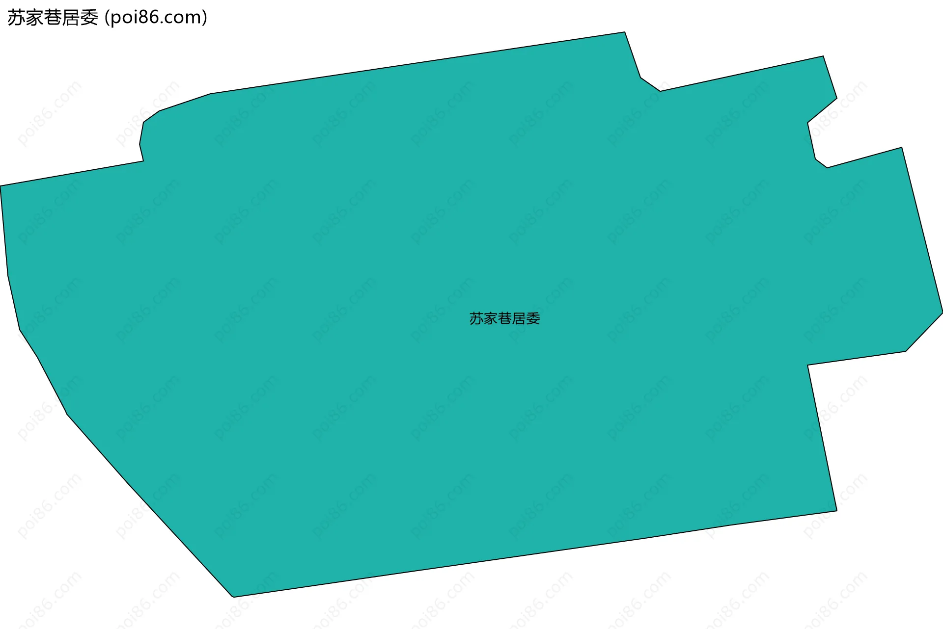 苏家巷居委边界地图