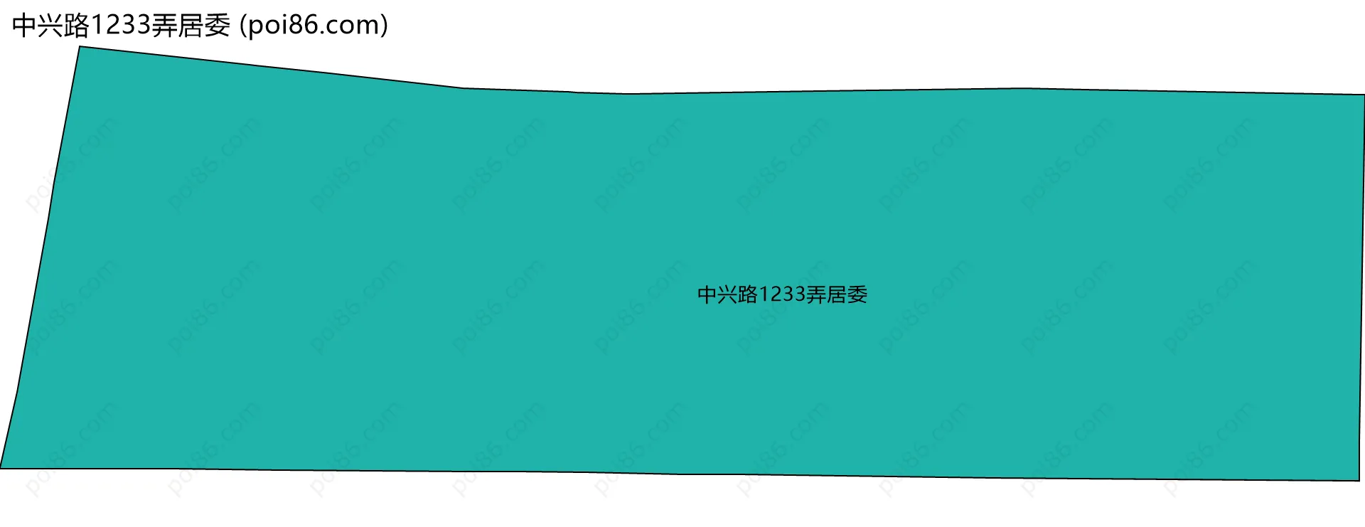 中兴路1233弄居委边界地图