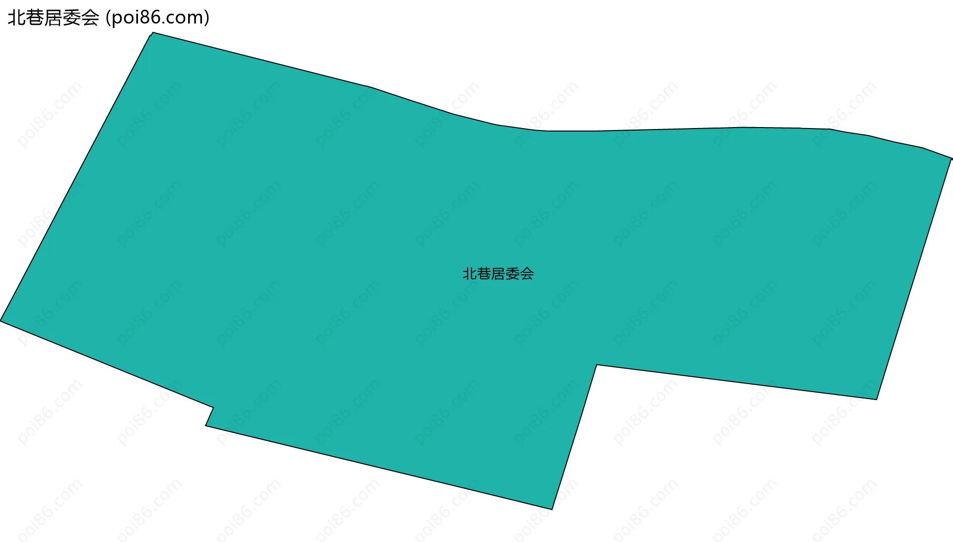 北巷居委会边界地图