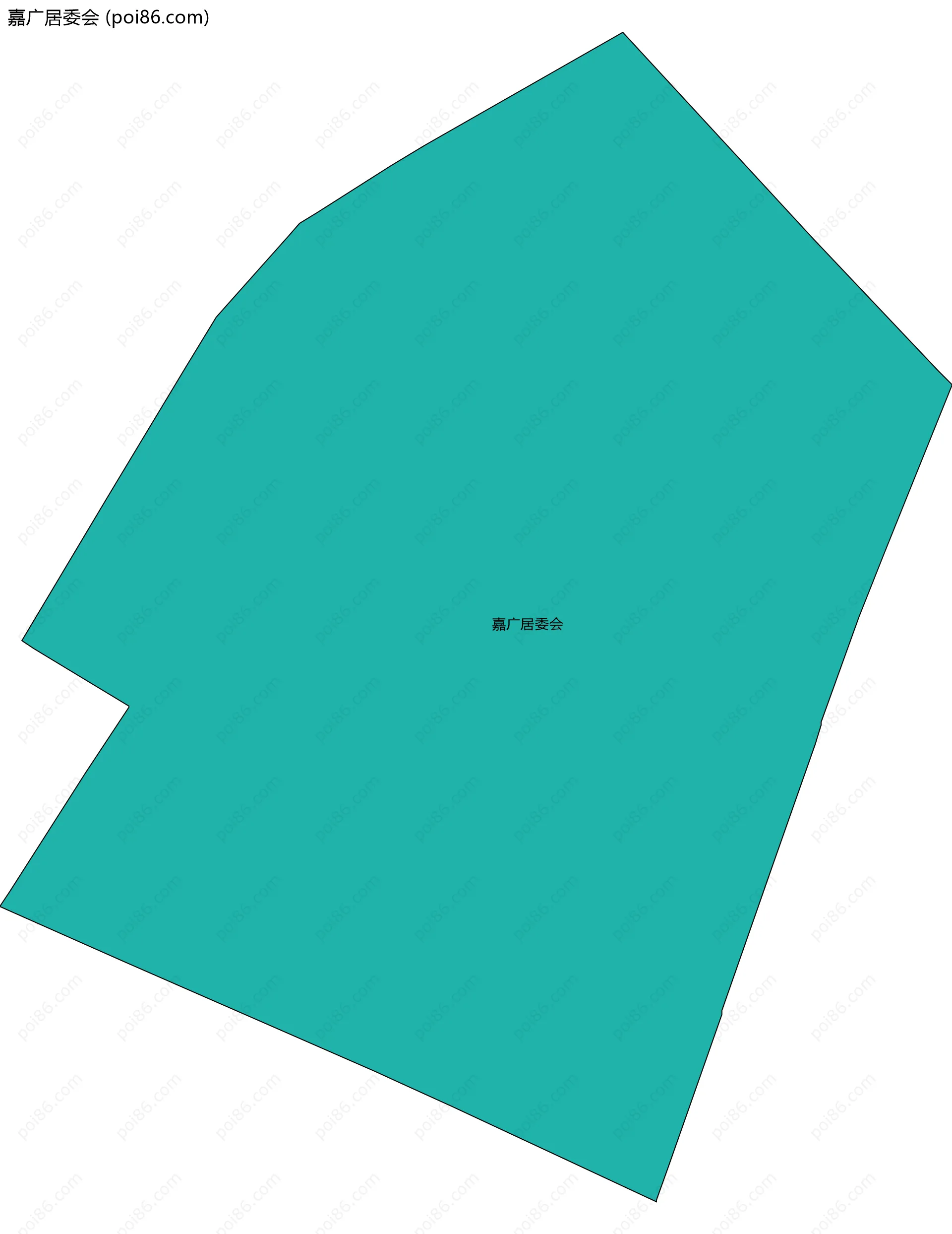 嘉广居委会边界地图