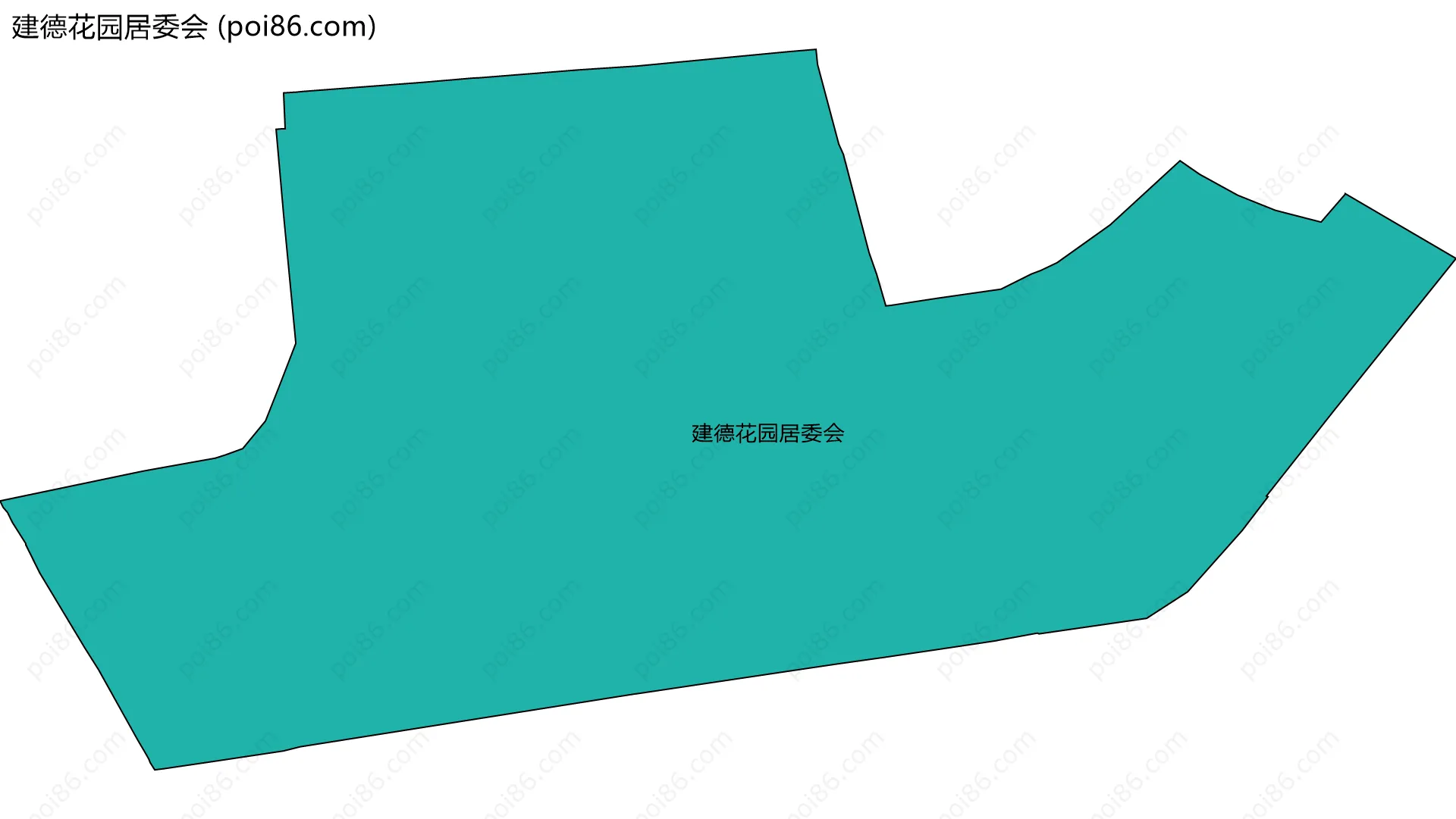 建德花园居委会边界地图